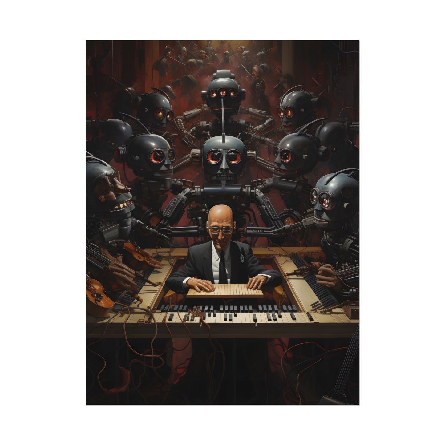 Robot Symphony: 6 Sentient Robots in Harmony - Poster