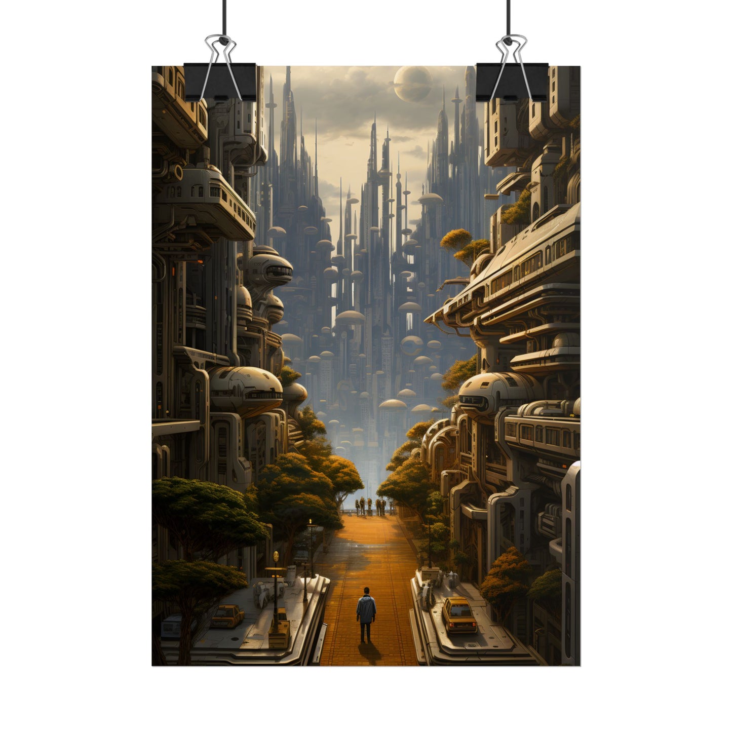 Serene Utopia: Tranquil Garden Oasis - Poster