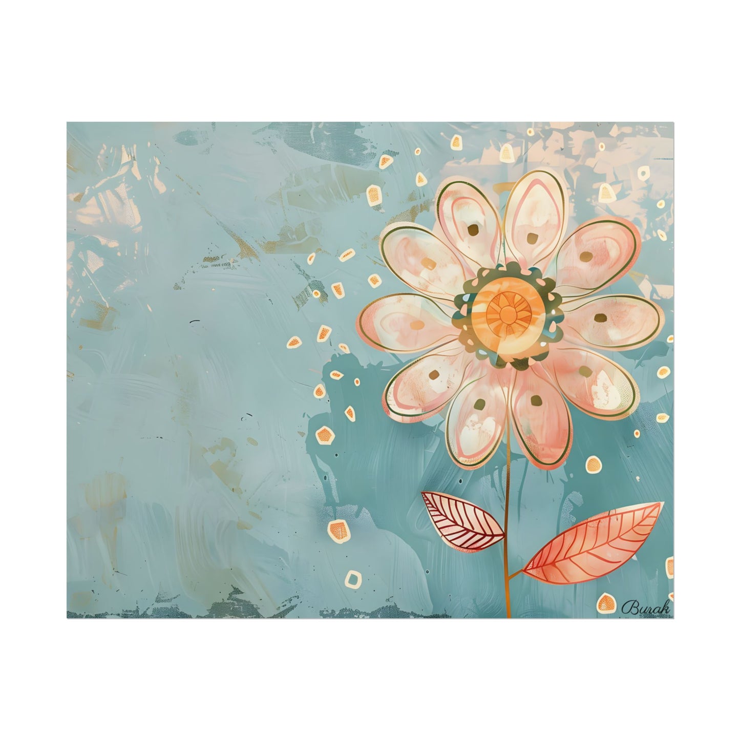 Whimsical Growth Mindset Flower: Blooming Art - Poster