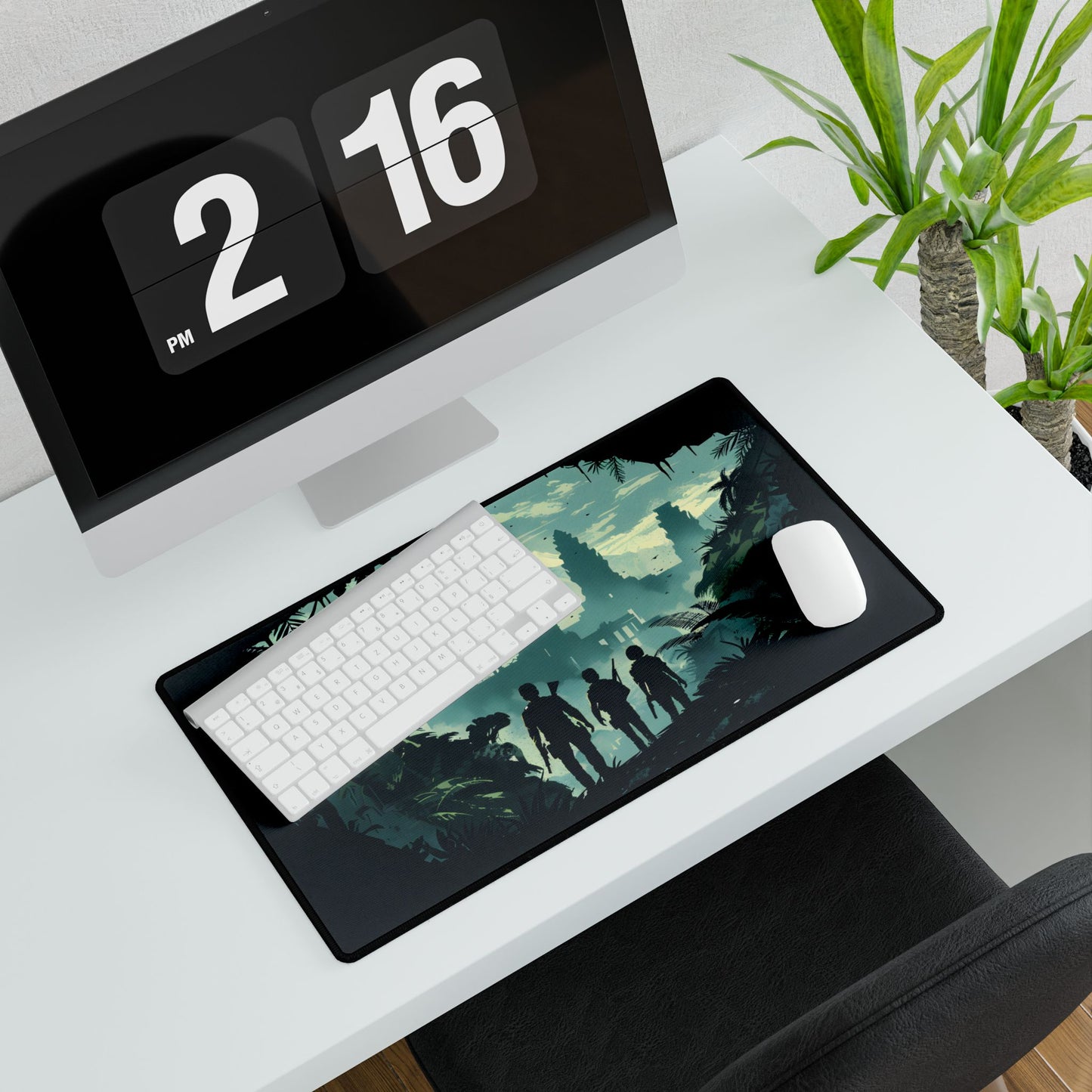 Adventurous Pair: Heroes by Side - Desk Mat