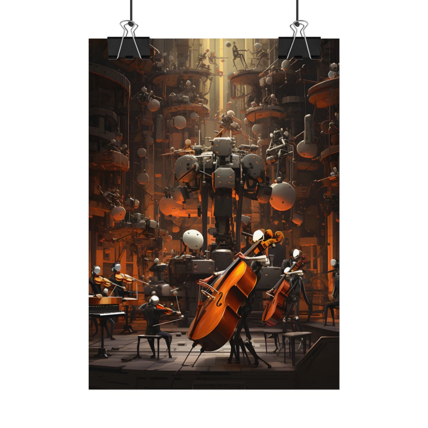 6 Sentient Robot Musicians: A Symphony of Artistic Expression - Poster