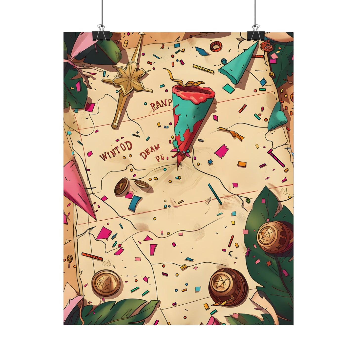 Whimsical Portrait with a Large Nose - Poster