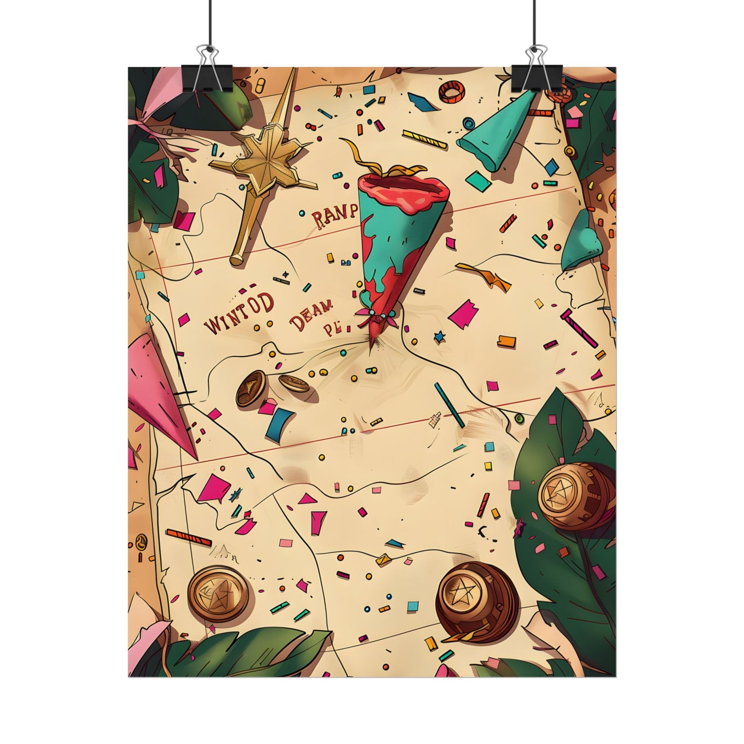 Whimsical Portrait with a Large Nose - Poster