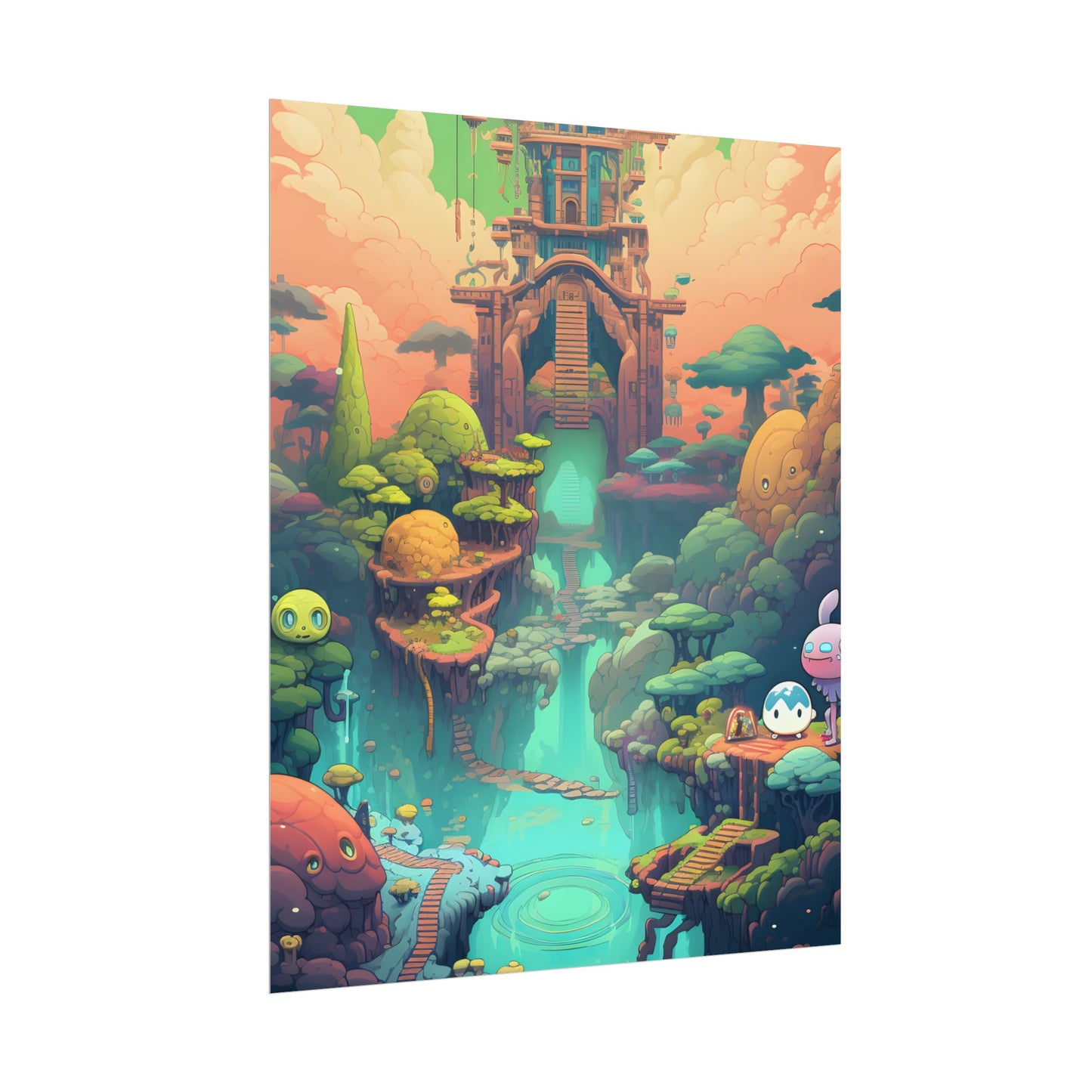 Gamified Pixel Pets: Colorful Cyber Companions - Poster