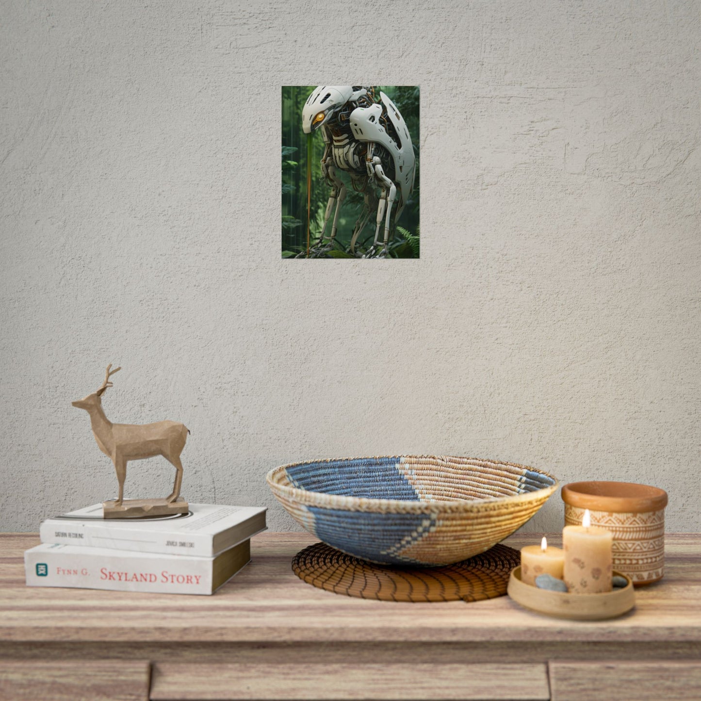 Robotic Wildlife Sanctuary: Six-Legged Creature Oasis - Poster