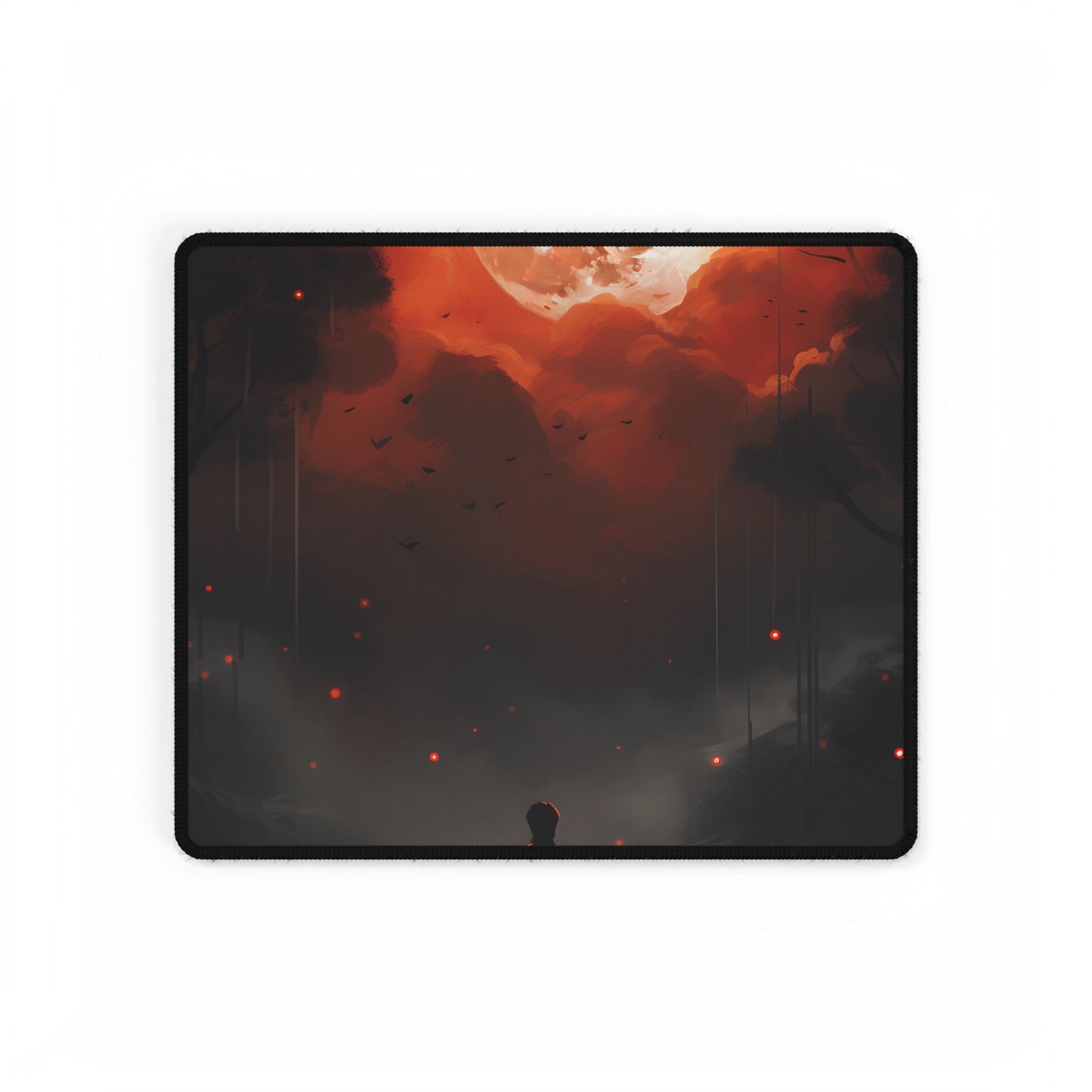 Serene Outdoors: A Peaceful Moment - Desk Mat