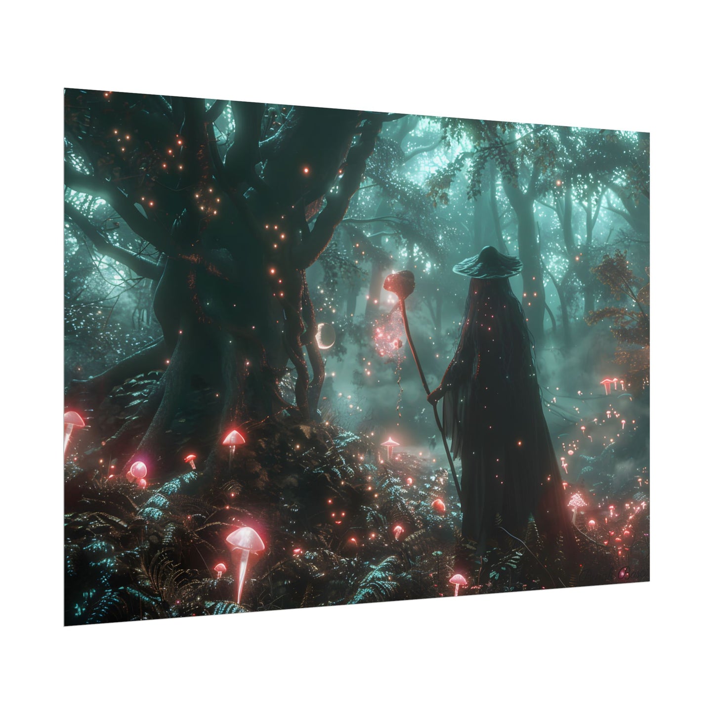 Whispers of Magic in Enchanted Woods: A Mysterious Encounter with the Witch - Poster