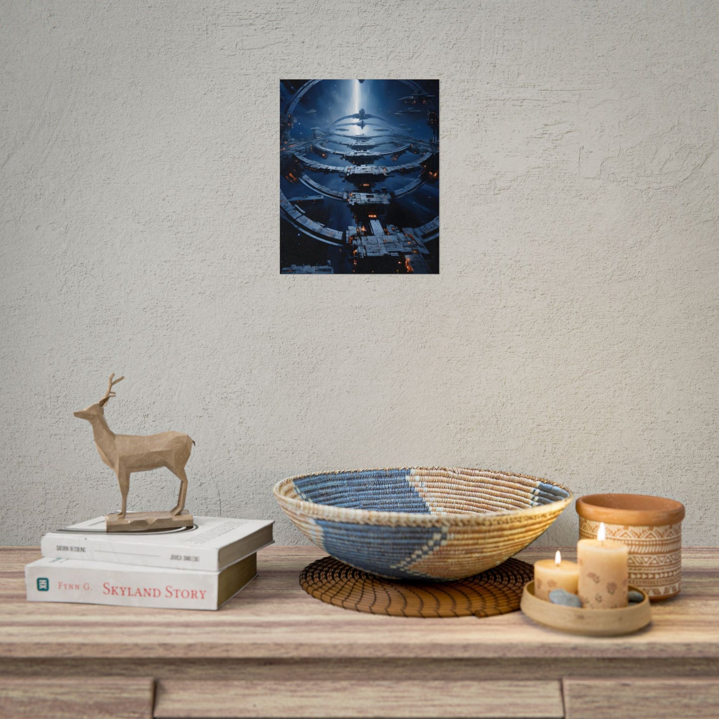 Aetherial Space Station: Massive Orbital Habitat - Poster