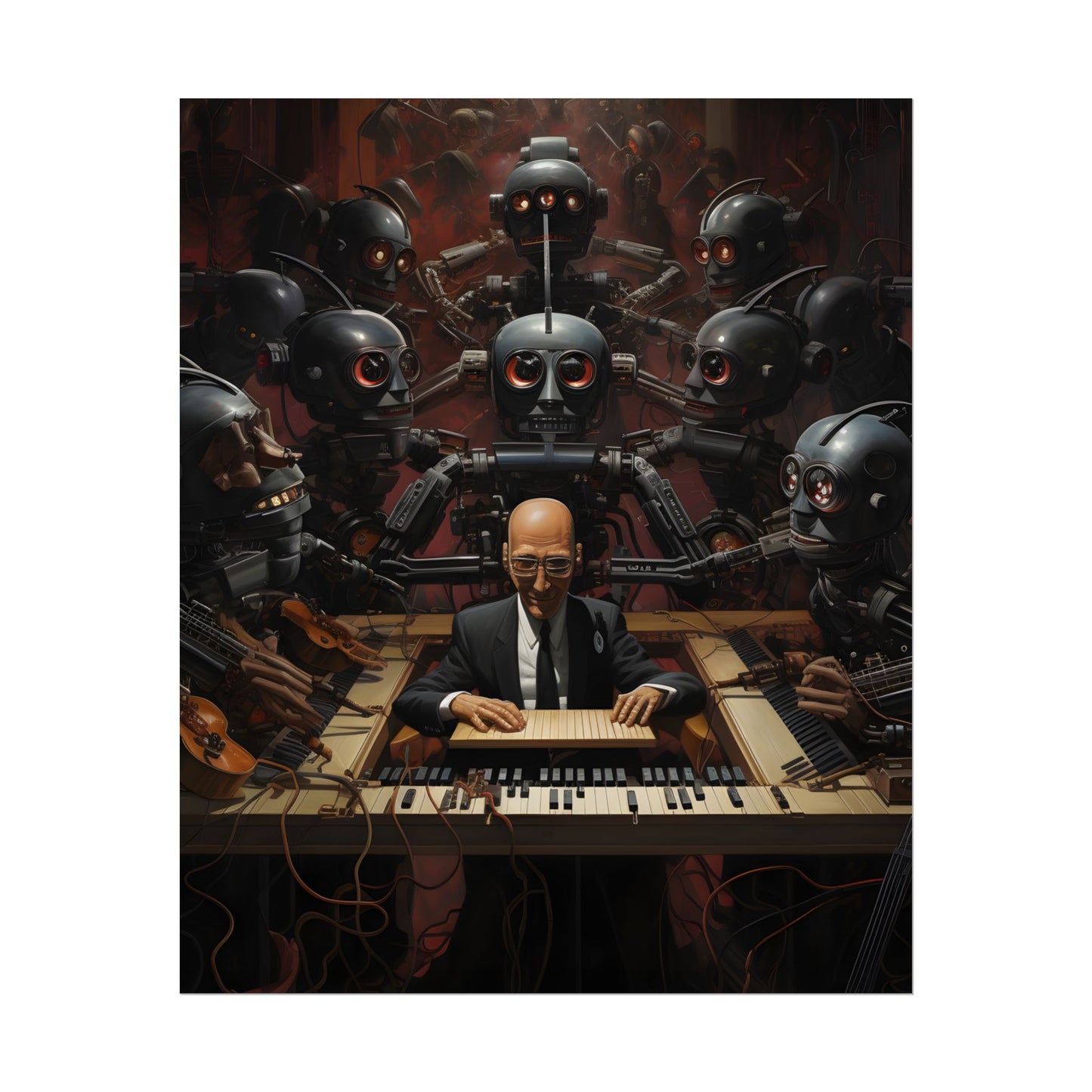 Robot Symphony: 6 Sentient Robots in Harmony - Poster