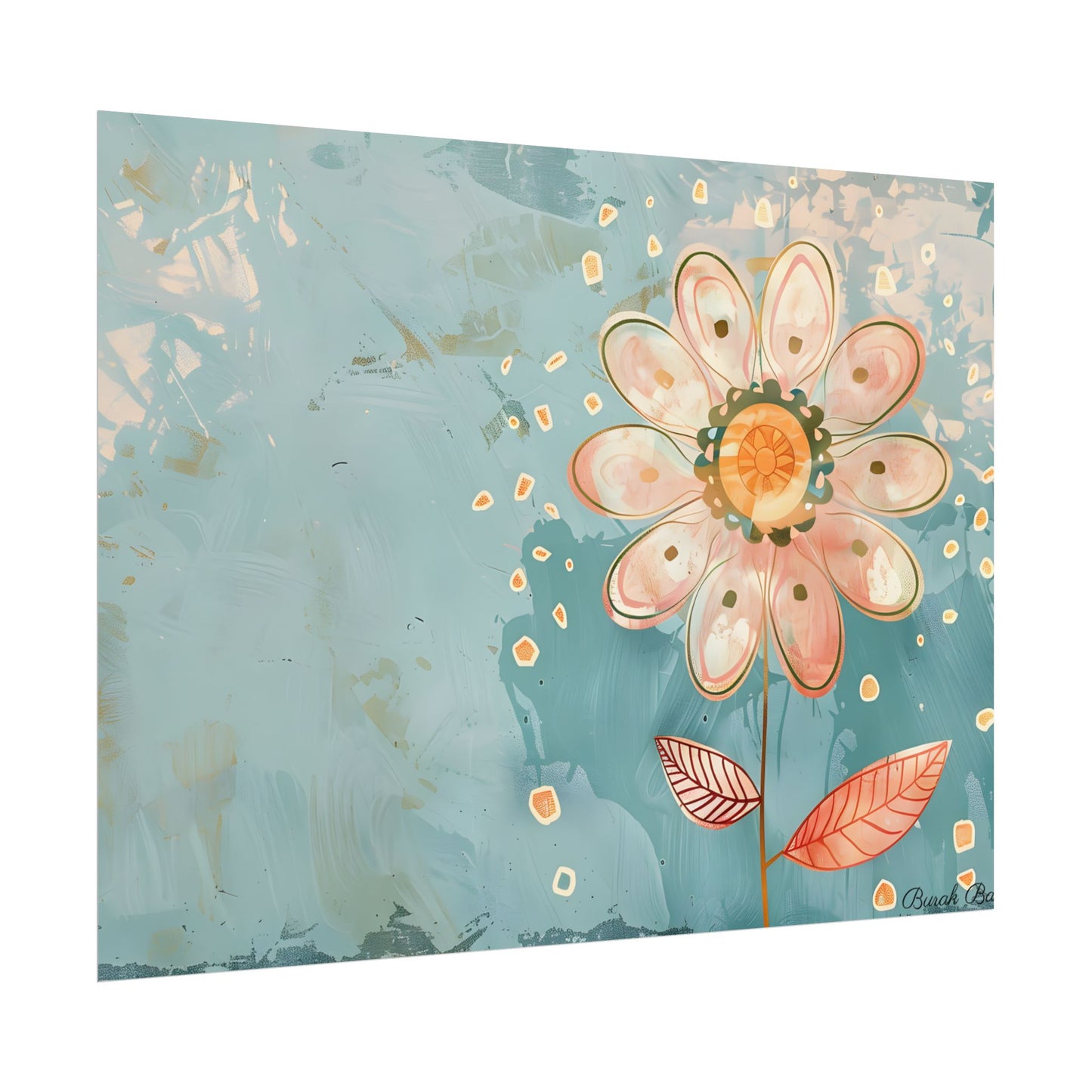 Whimsical Growth Mindset Flower: Blooming Art - Poster