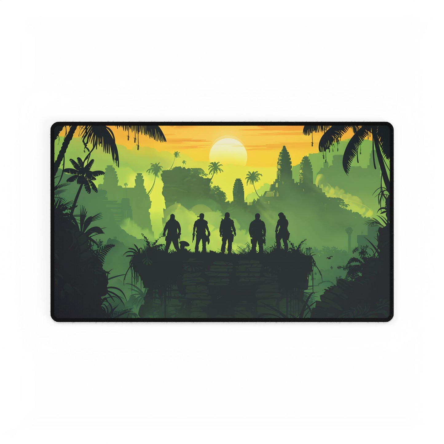 Minimalist Nathan Drake Illustration: Monochromatic Art - Desk Mat
