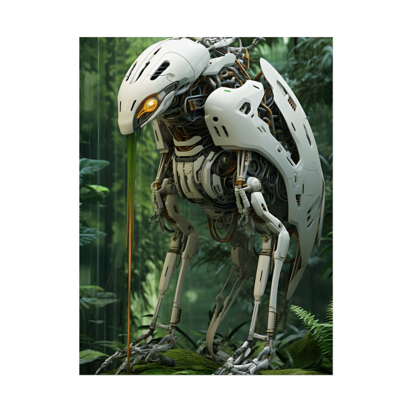 Robotic Wildlife Sanctuary: Six-Legged Creature Oasis - Poster