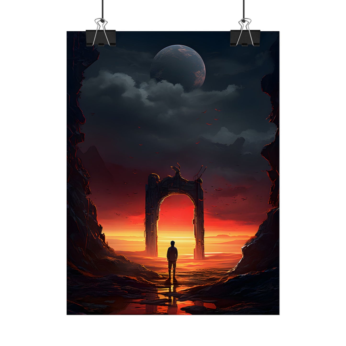 A Moment of Stillness: Phone in Quiet Indoor Setting - Poster