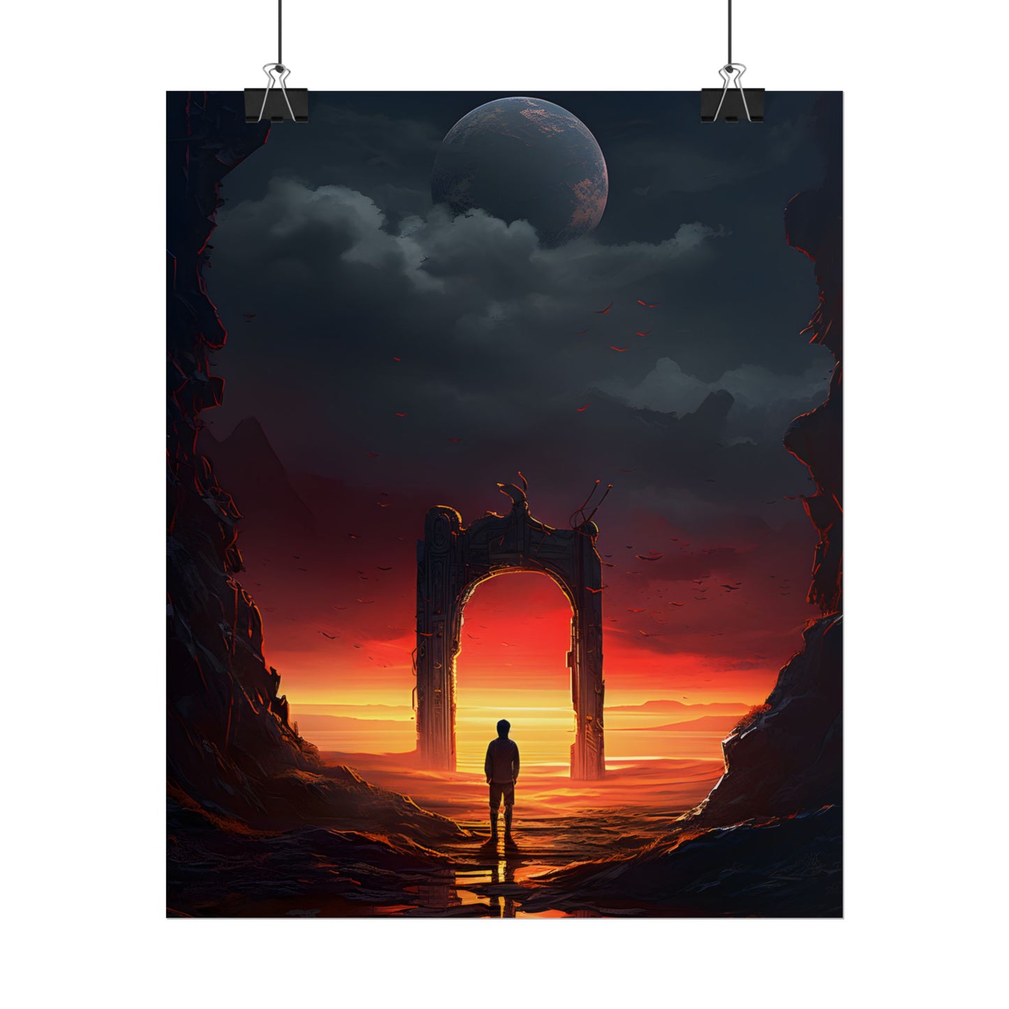 A Moment of Stillness: Phone in Quiet Indoor Setting - Poster