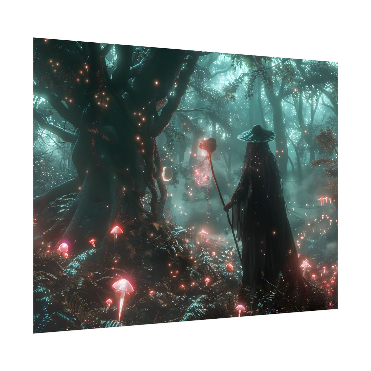Whispers of Magic in Enchanted Woods: A Mysterious Encounter with the Witch - Poster