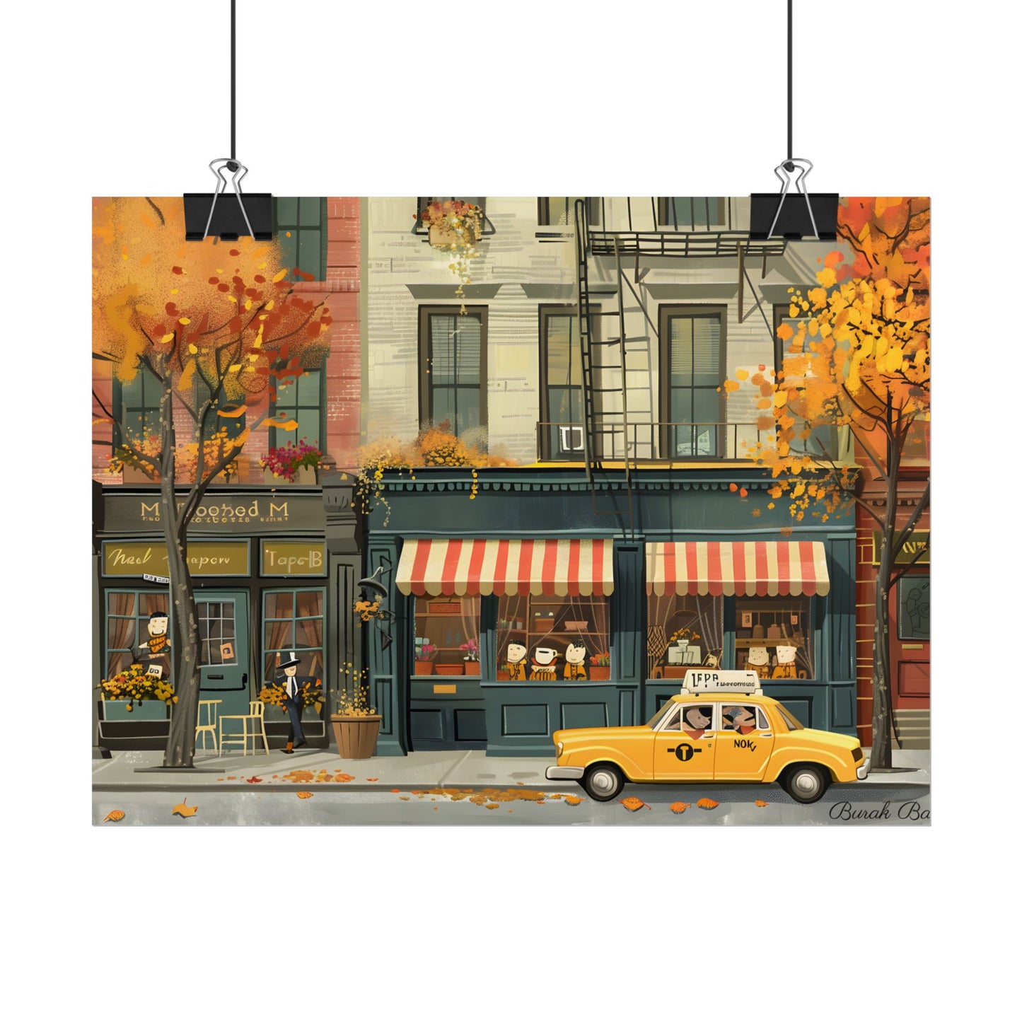 Whimsical Yellow Dreams: Playful Building Digital Art - Poster