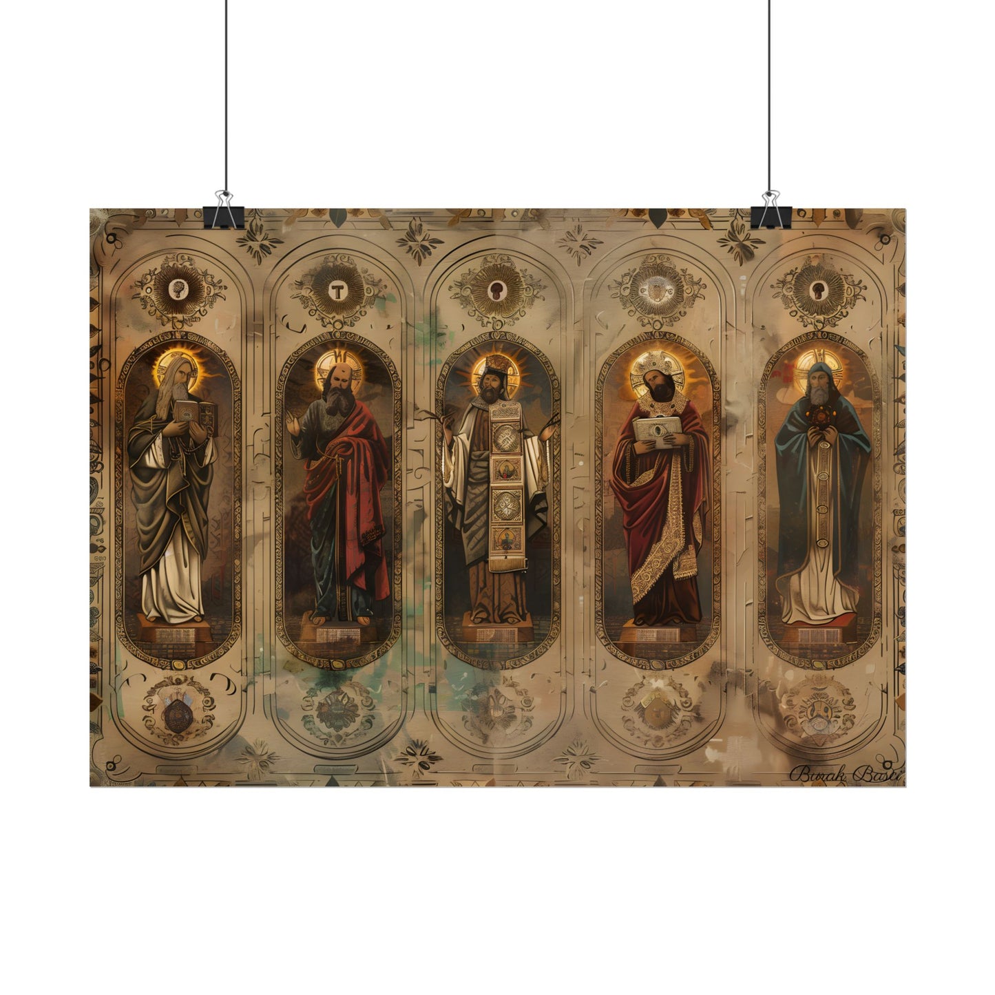Vintage Biblical Art: Traditional Wisdom Poster - Poster