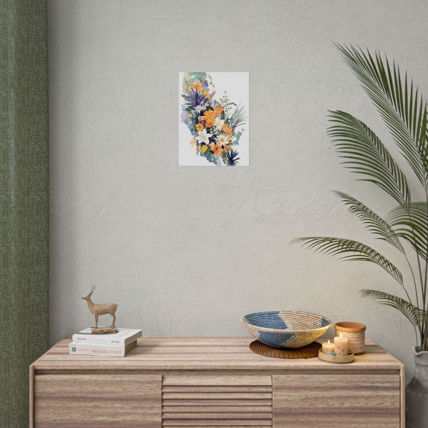 Whimsical Florida Map: Playful Art Illustration - Poster