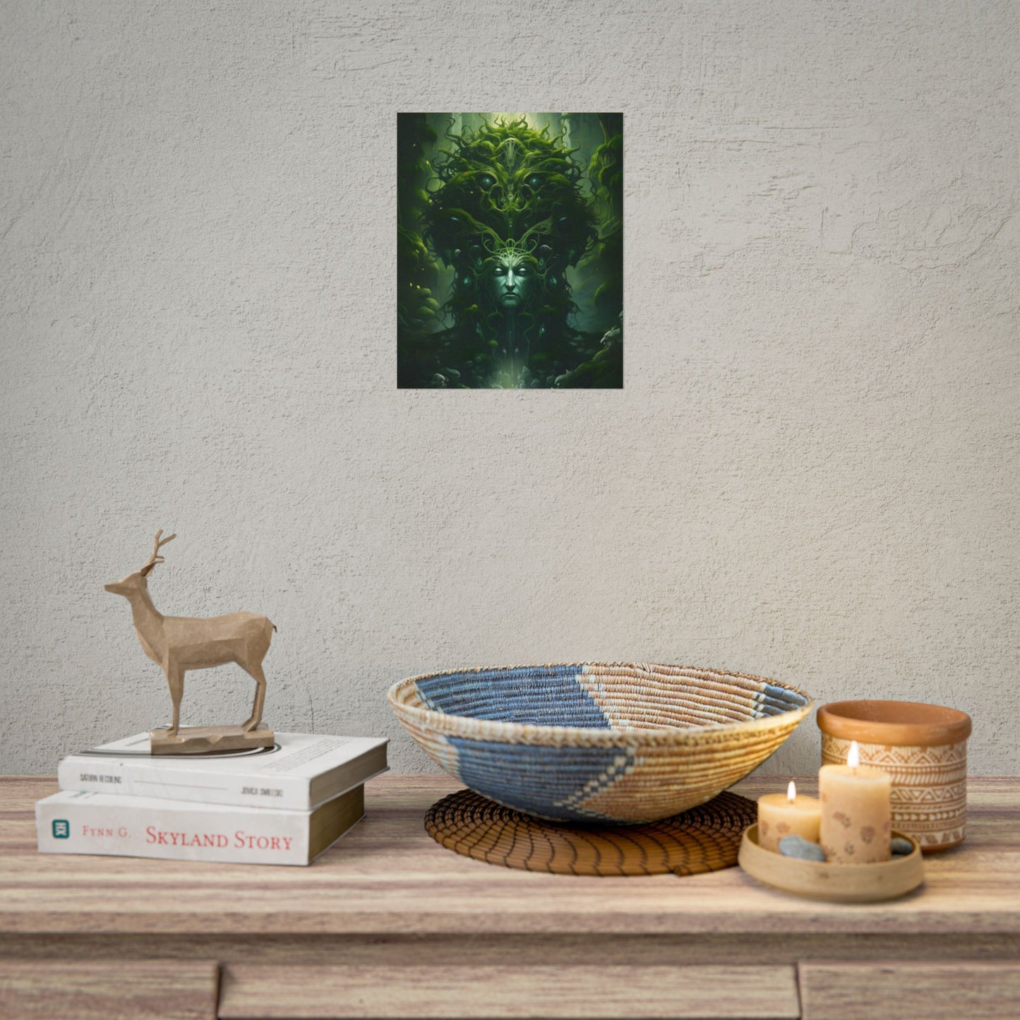 Mystical Forest Guardians: Ancient Tree Spirits Ethereal Artwork - Poster