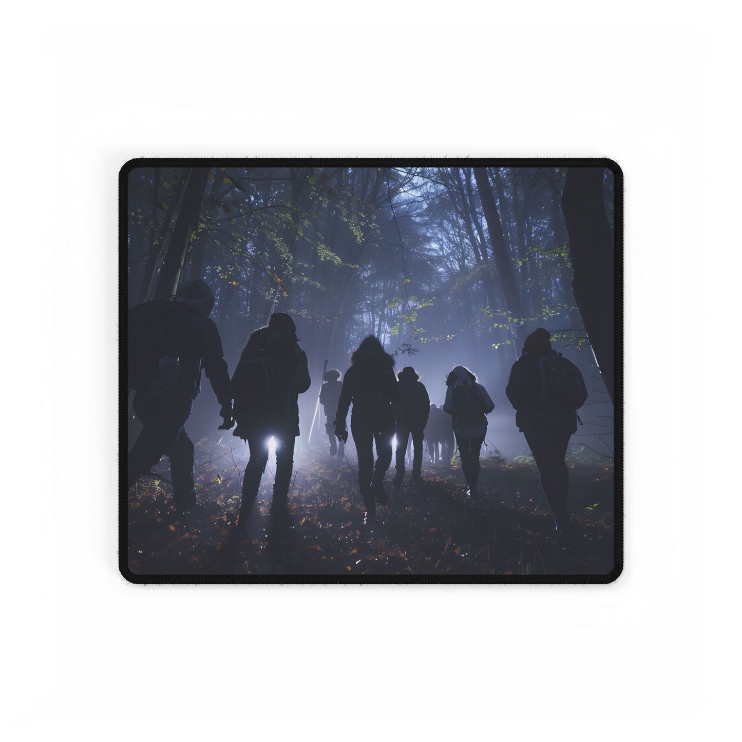 Mysterious Forest Adventure: Exploring with Courage - Desk Mat