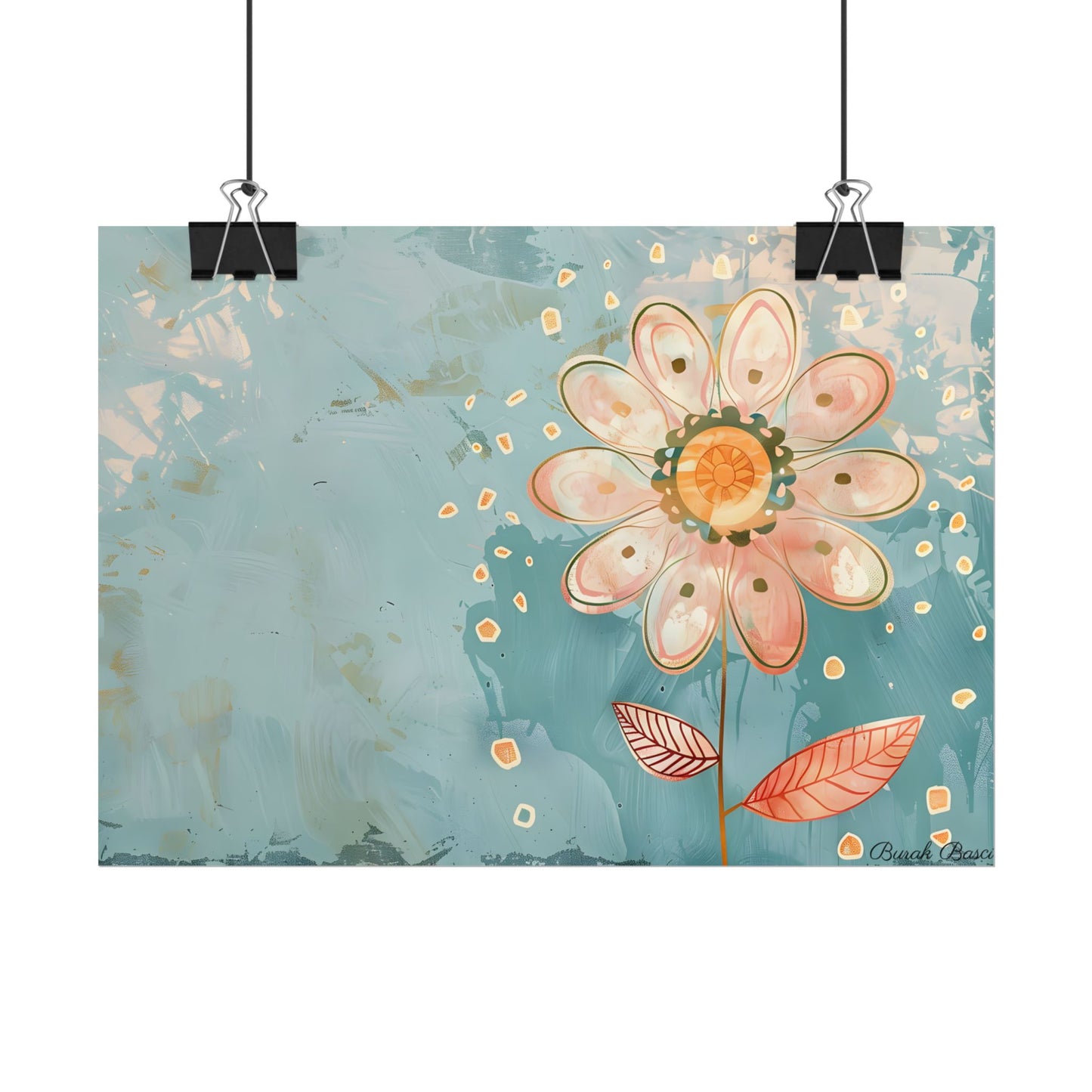 Whimsical Growth Mindset Flower: Blooming Art - Poster
