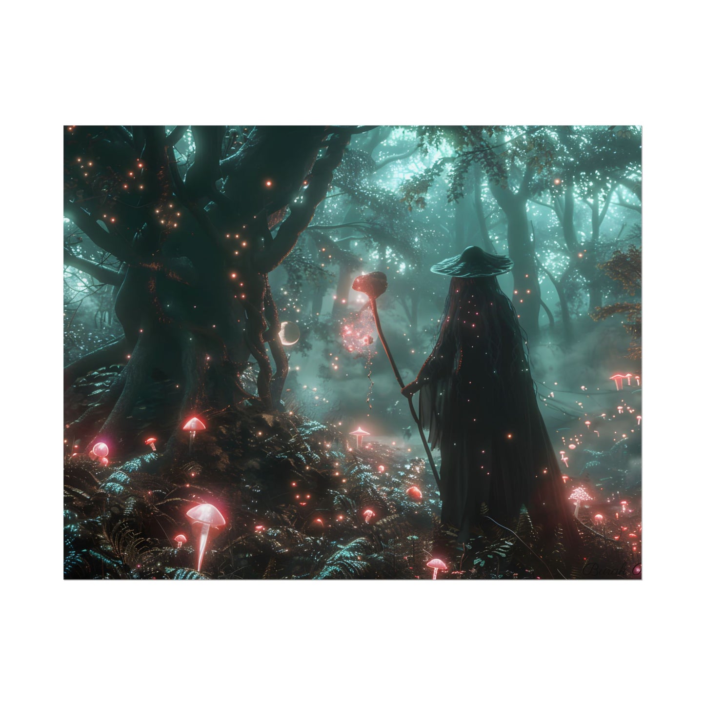 Whispers of Magic in Enchanted Woods: A Mysterious Encounter with the Witch - Poster