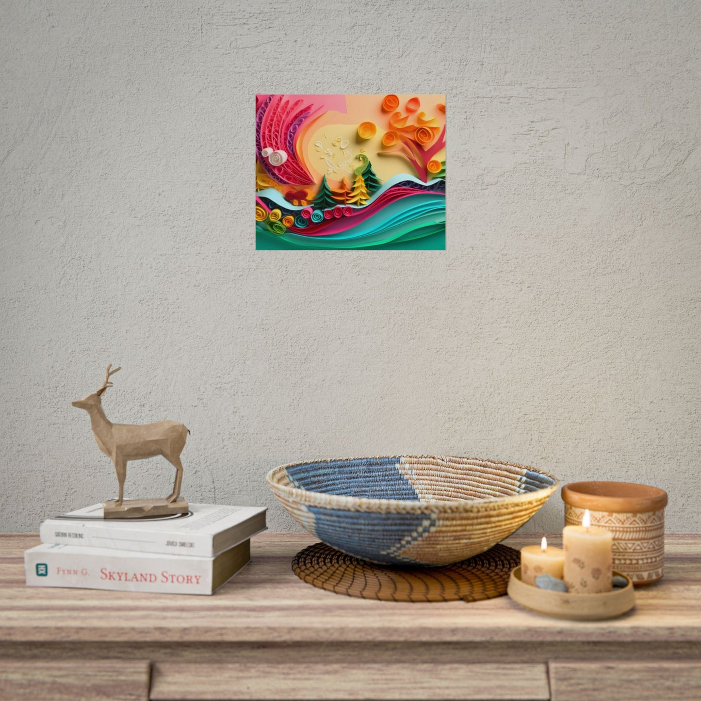 Paper Quilling Art: Creative Craftsmanship in Action - Poster