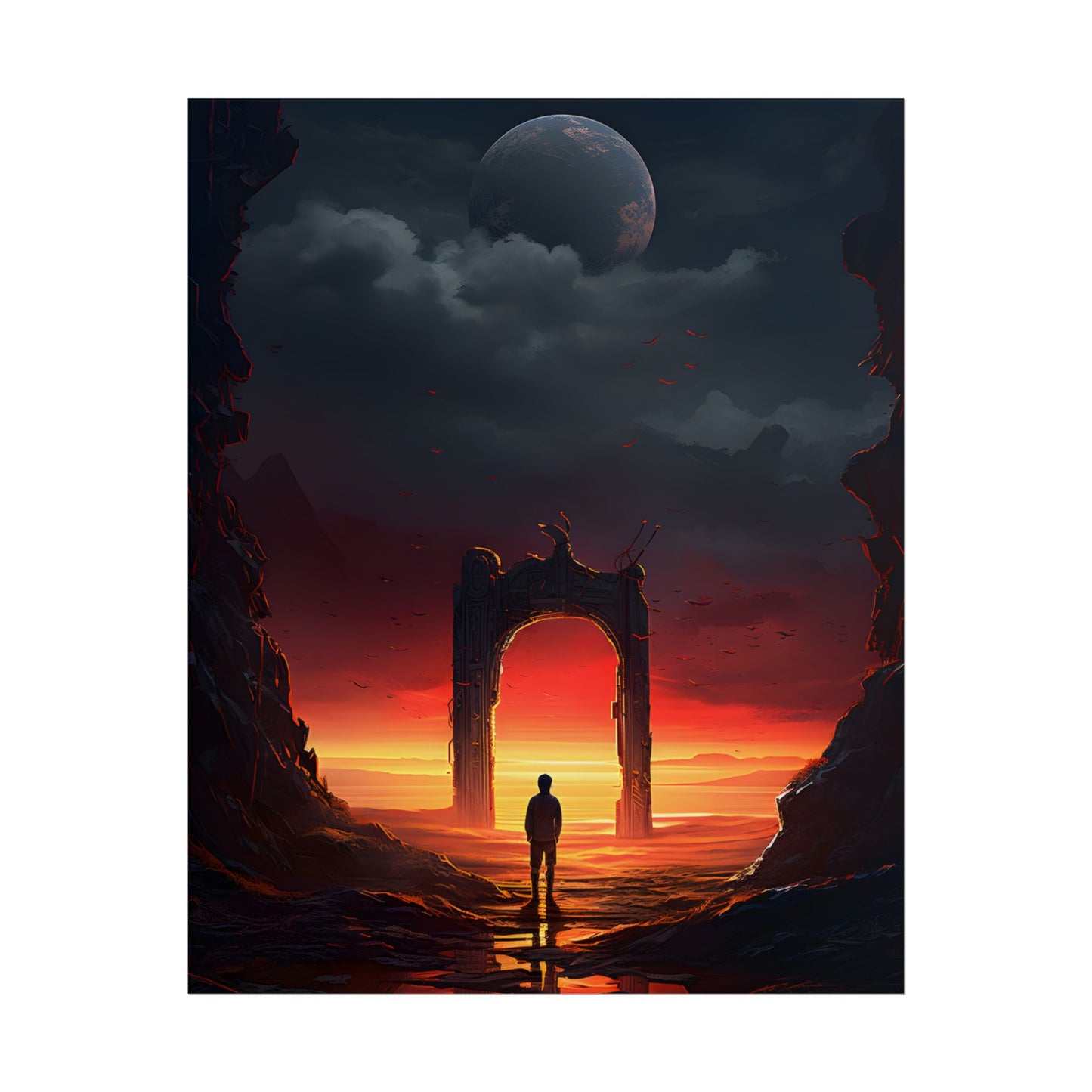 A Moment of Stillness: Phone in Quiet Indoor Setting - Poster