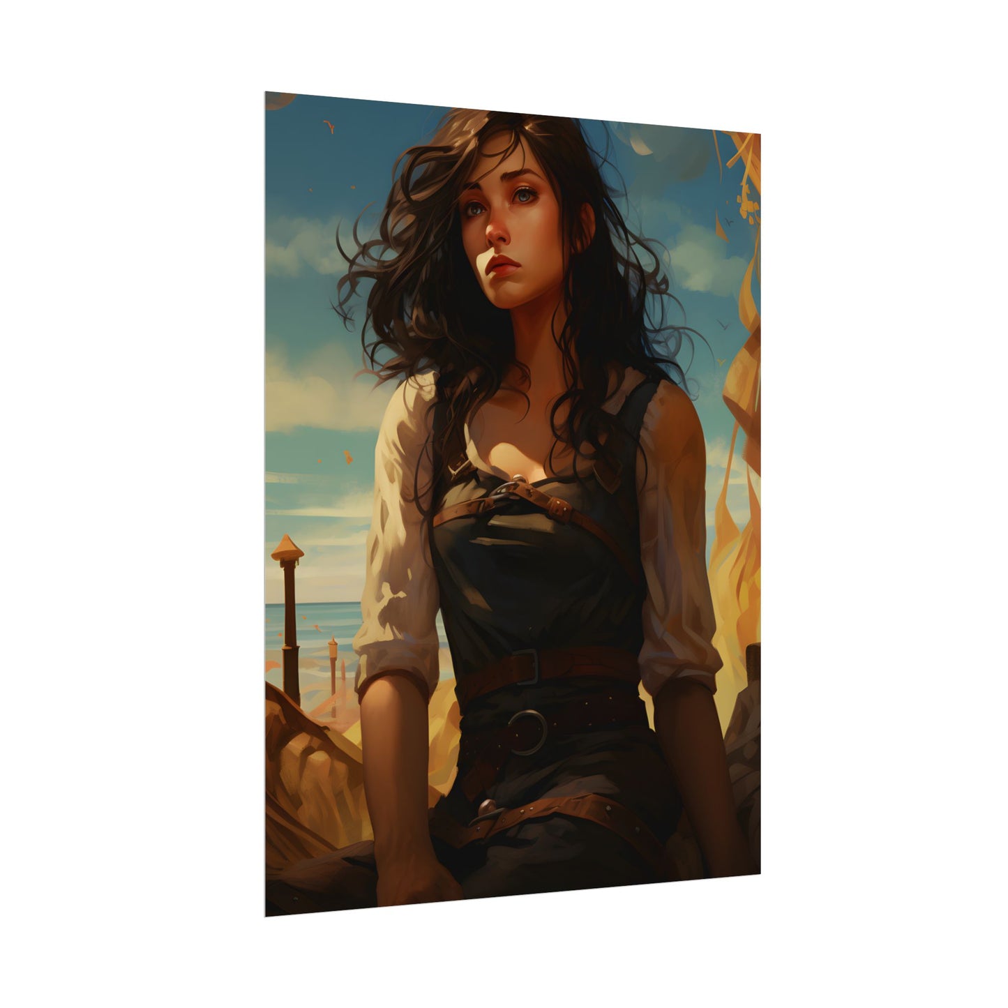 Casual Outdoor Moment: Person in Natural Setting - Poster