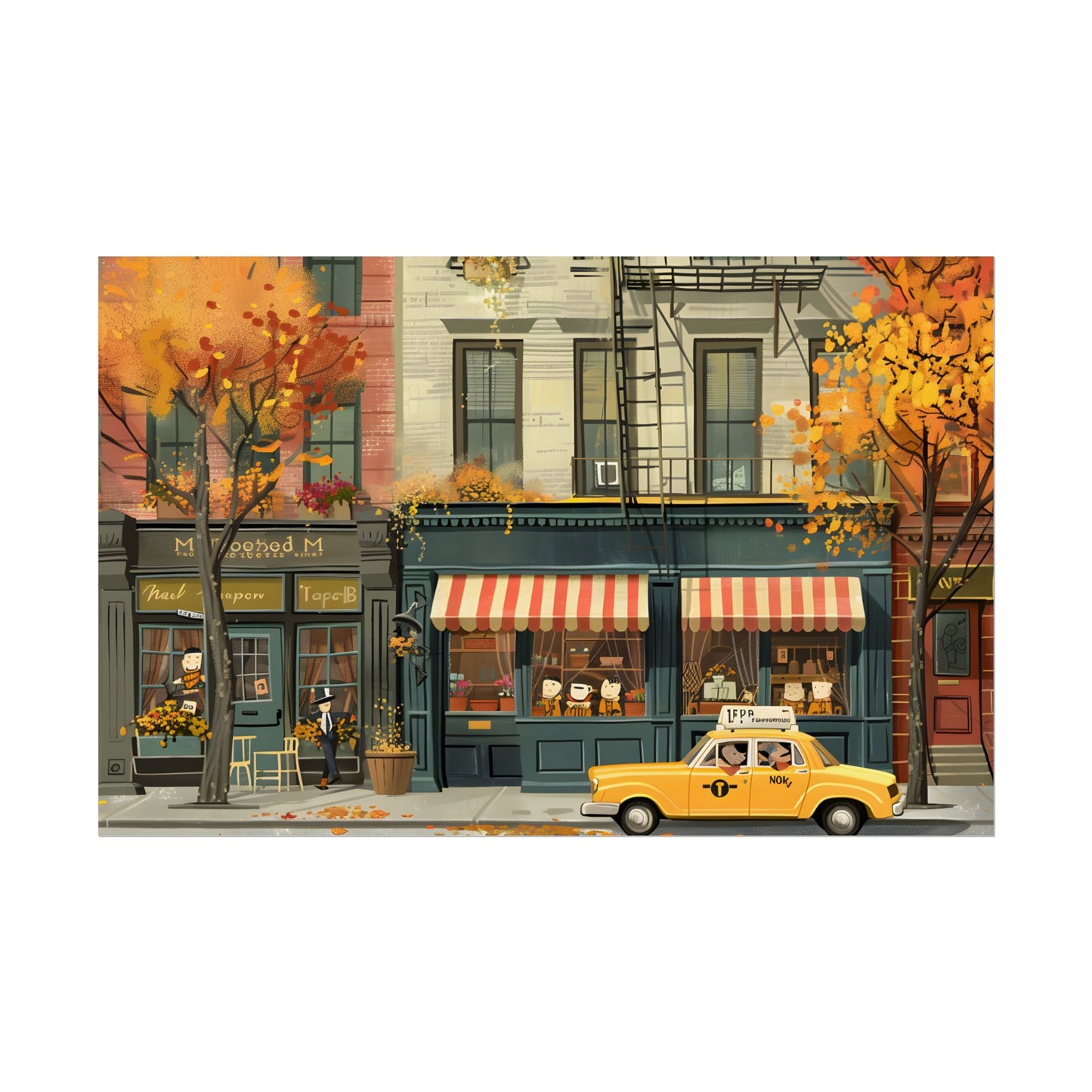 Whimsical Yellow Dreams: Playful Building Digital Art - Poster