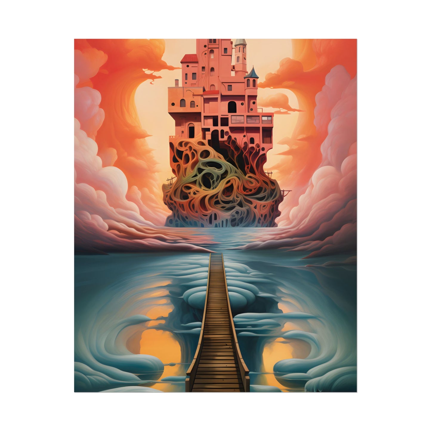 Surreal Dreamscape: Psychedelic Artwork - Poster