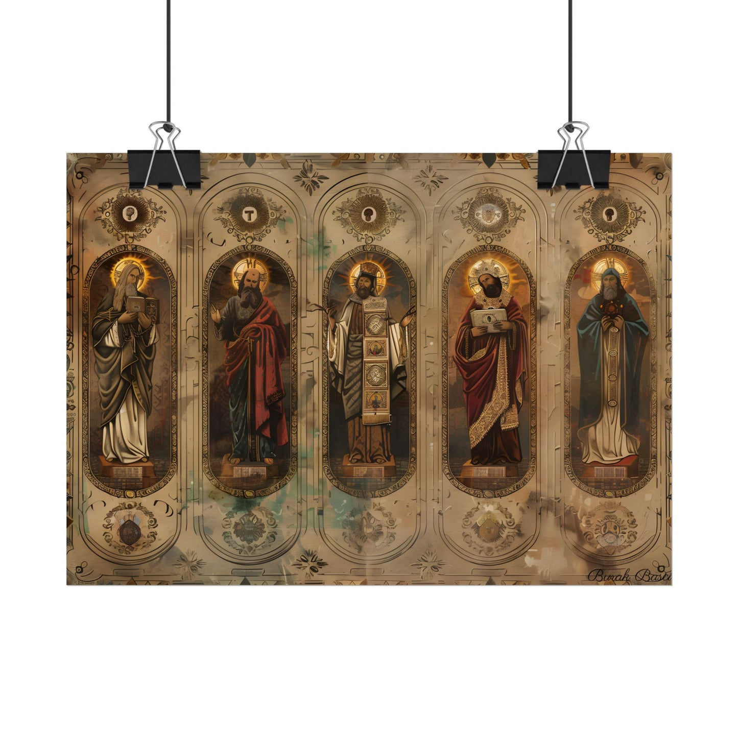 Vintage Biblical Art: Traditional Wisdom Poster - Poster
