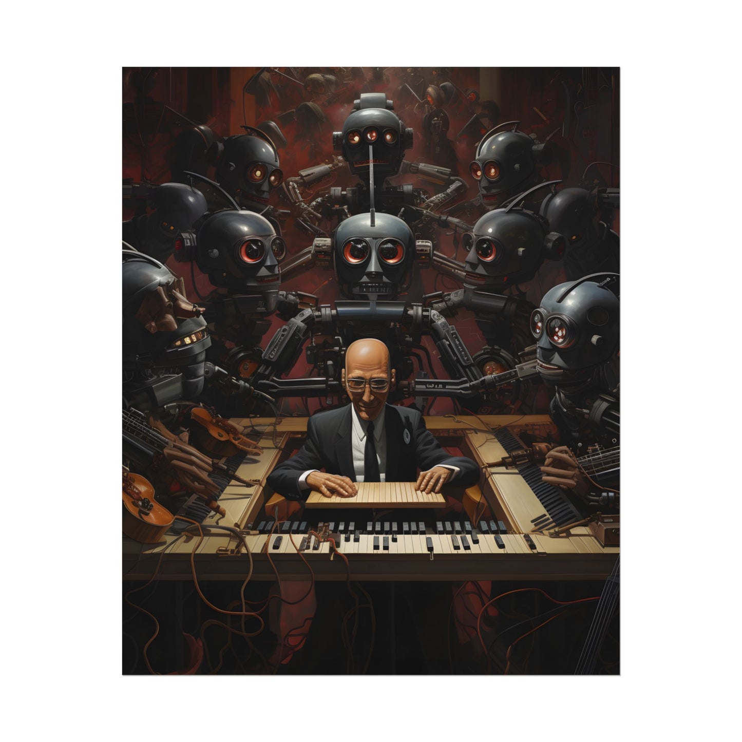 Robot Symphony: 6 Sentient Robots in Harmony - Poster