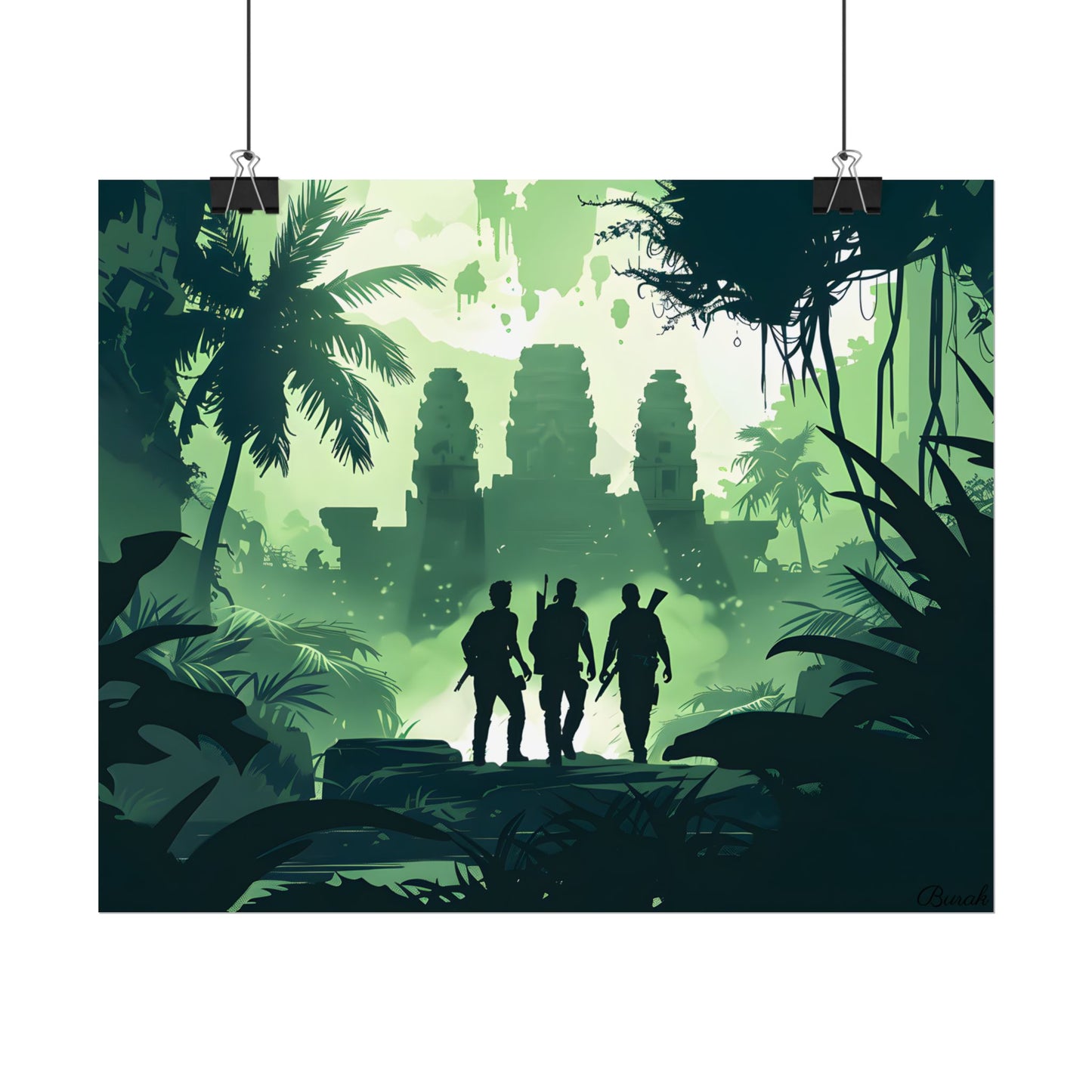 Young Adventurer: Minimalist Digital Portrait - Poster