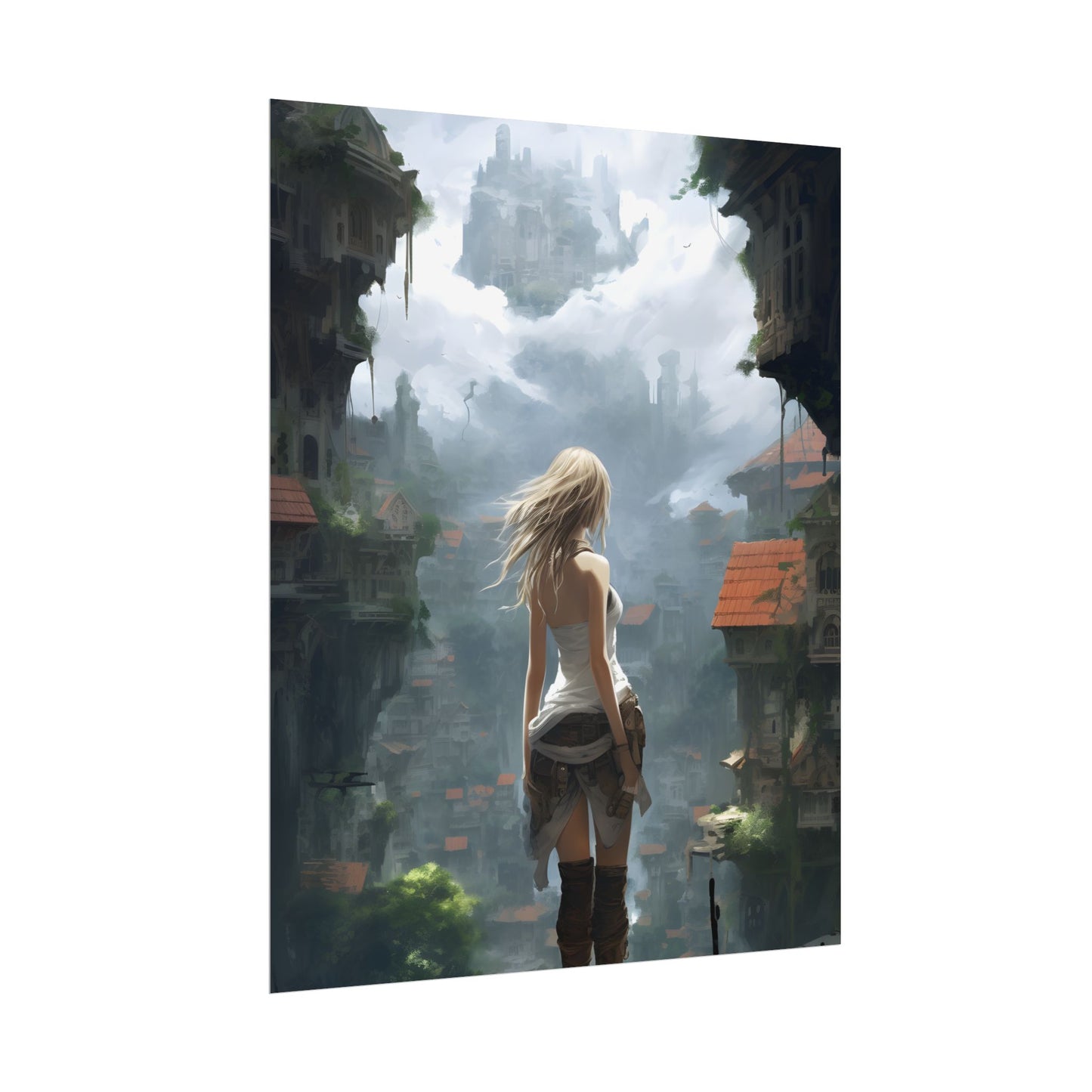 Anime Blonde Warrior: Birds in Flight - Poster