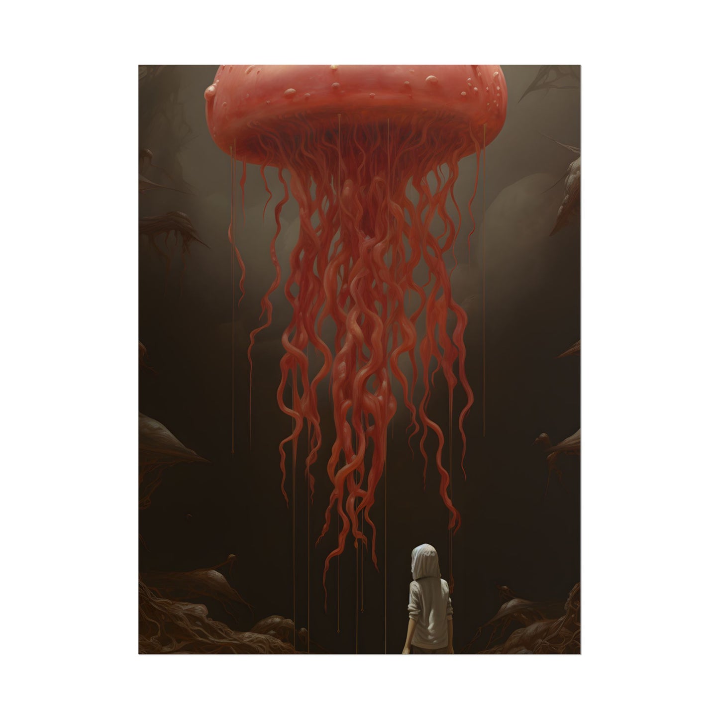 Serious Book Cover Art: Illustrative Masterpiece - Poster