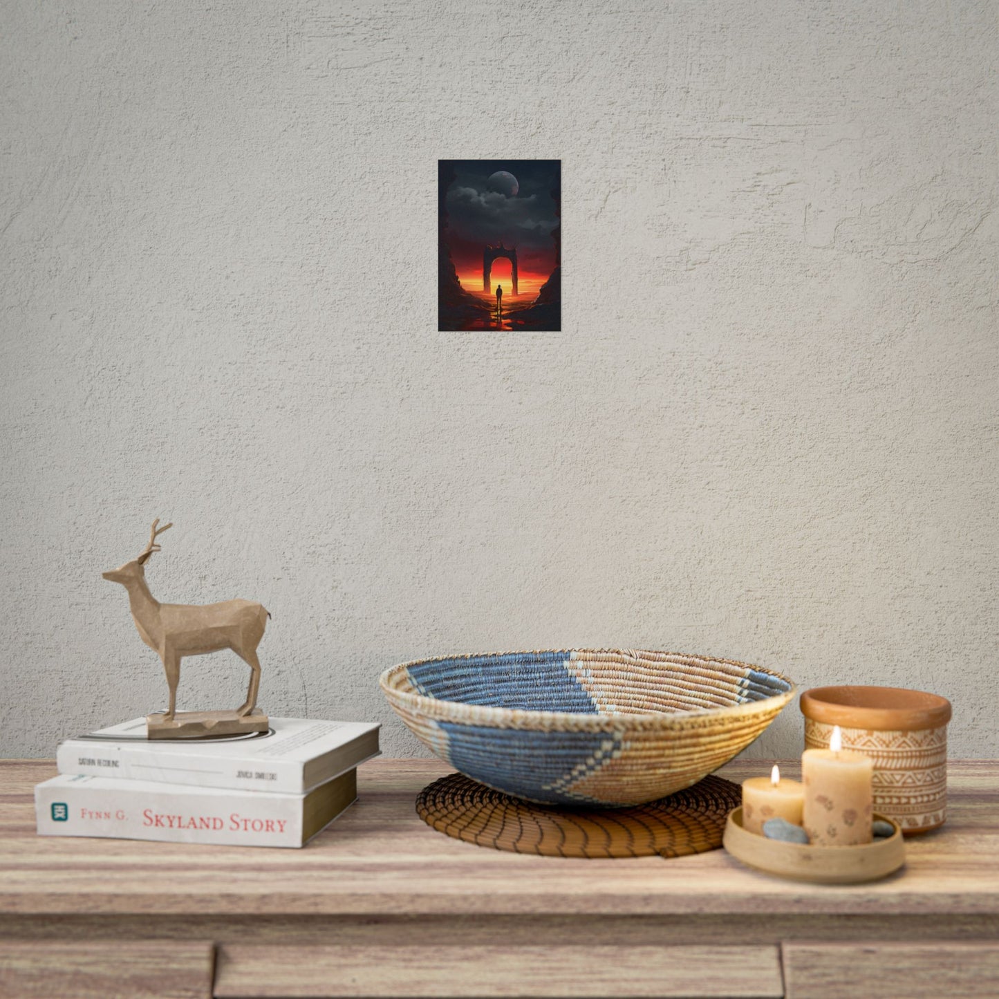 A Moment of Stillness: Phone in Quiet Indoor Setting - Poster