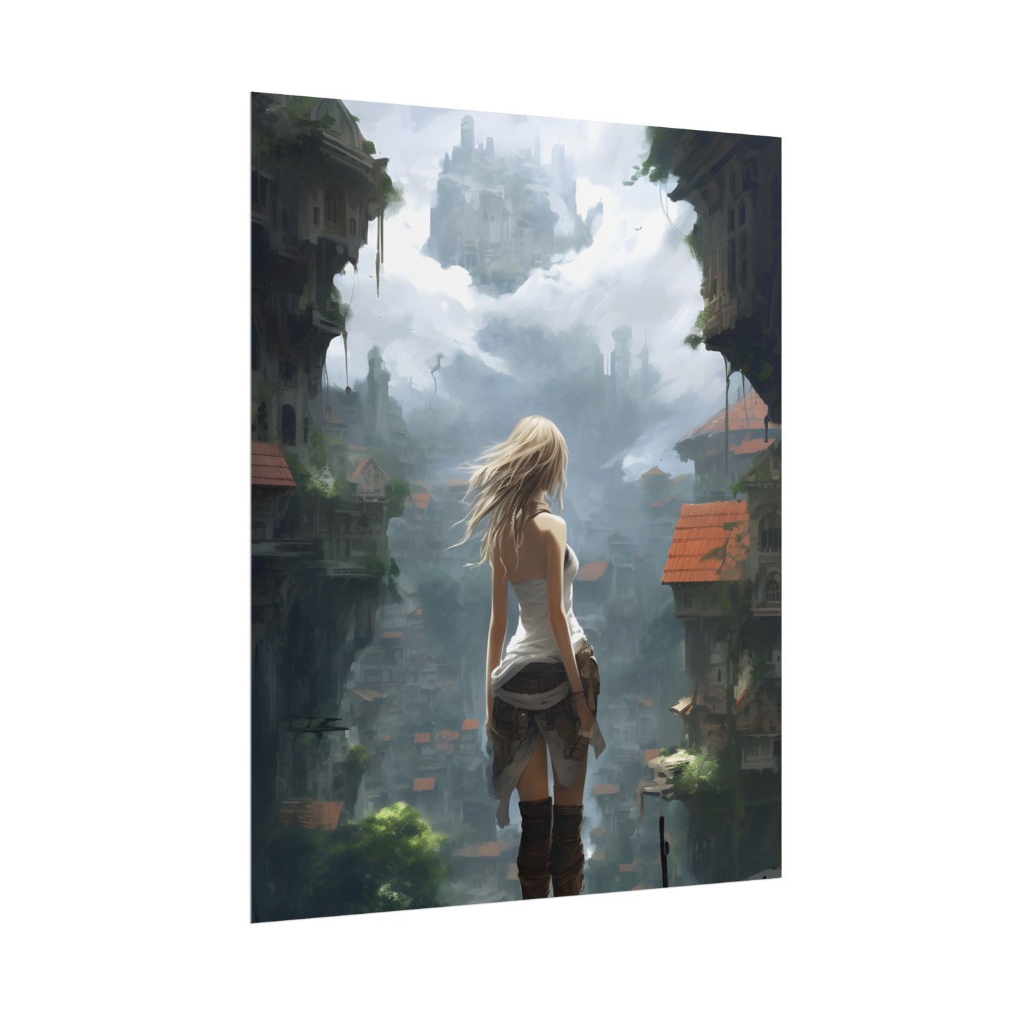 Anime Blonde Warrior: Birds in Flight - Poster