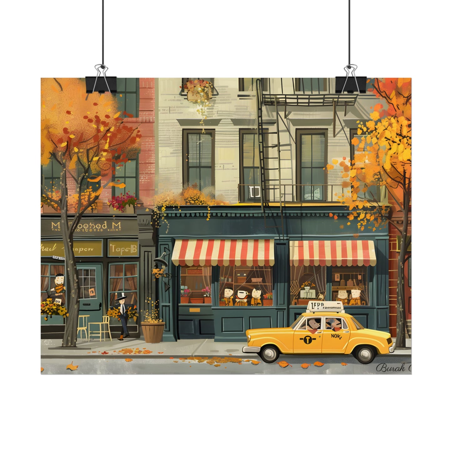 Whimsical Yellow Dreams: Playful Building Digital Art - Poster