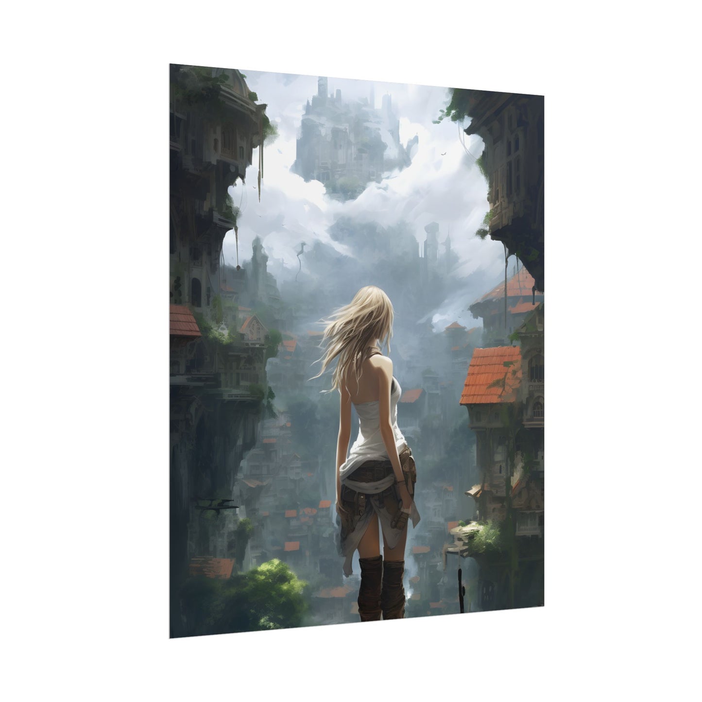 Anime Blonde Warrior: Birds in Flight - Poster