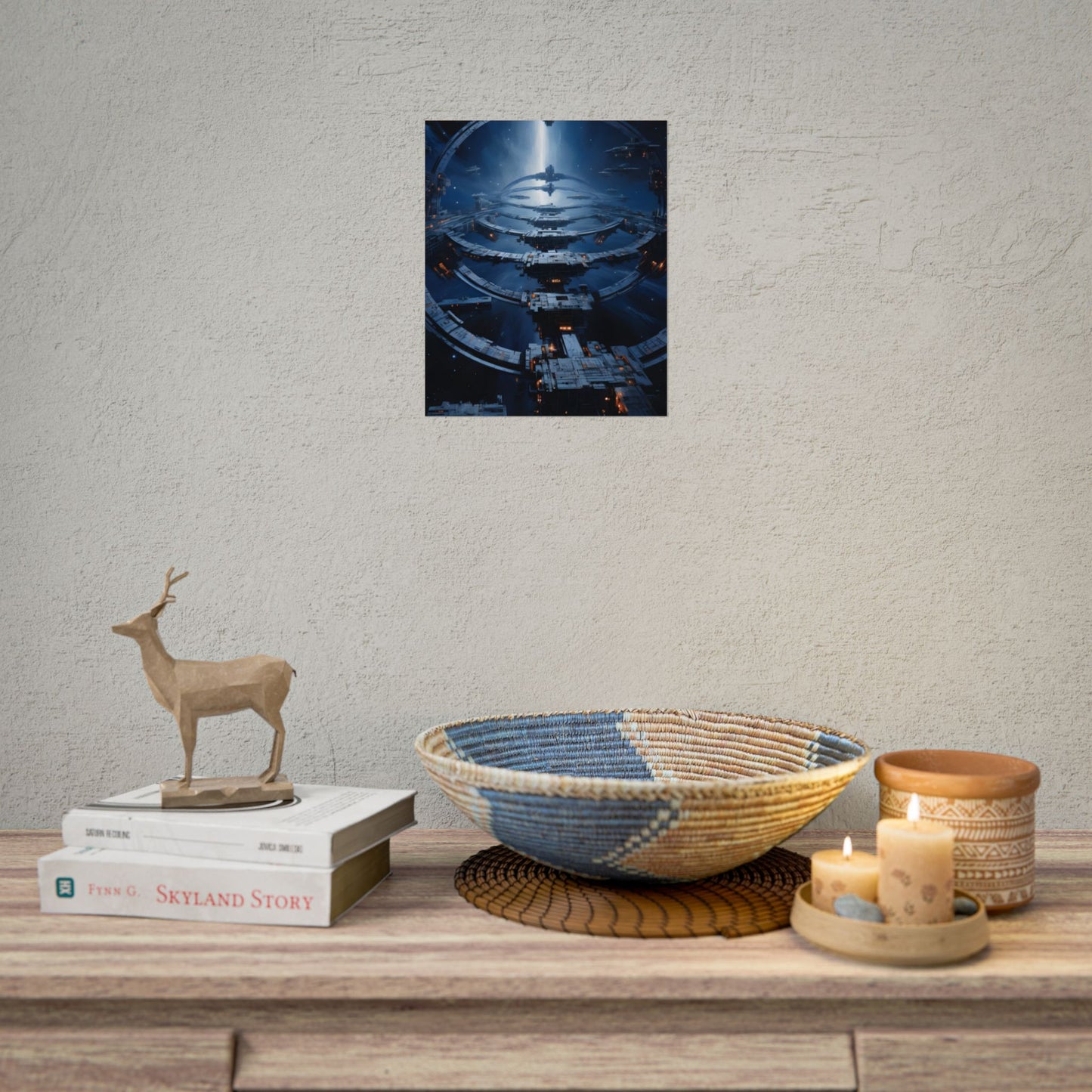 Aetherial Space Station: Massive Orbital Habitat - Poster