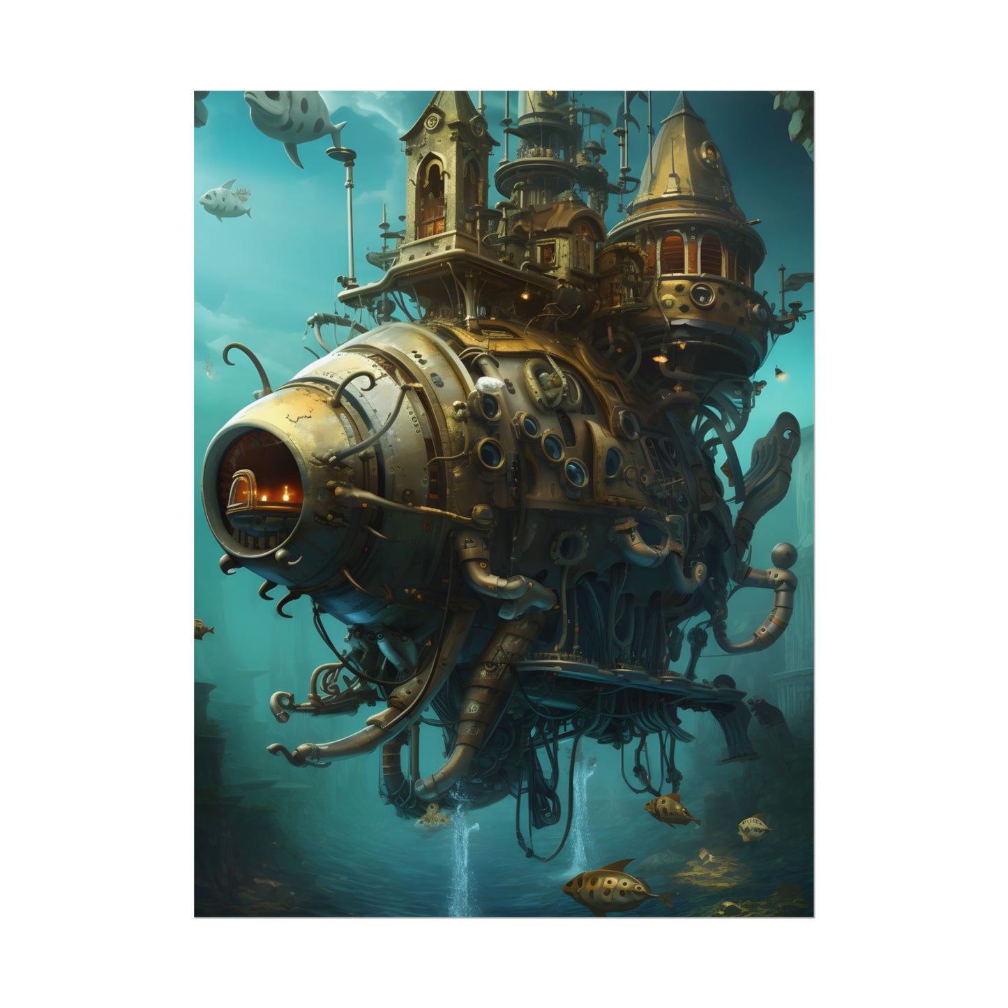 Steampunk Oceanic Adventure: Sailors on the High Seas - Poster