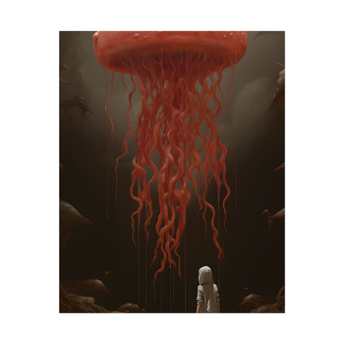 Serious Book Cover Art: Illustrative Masterpiece - Poster