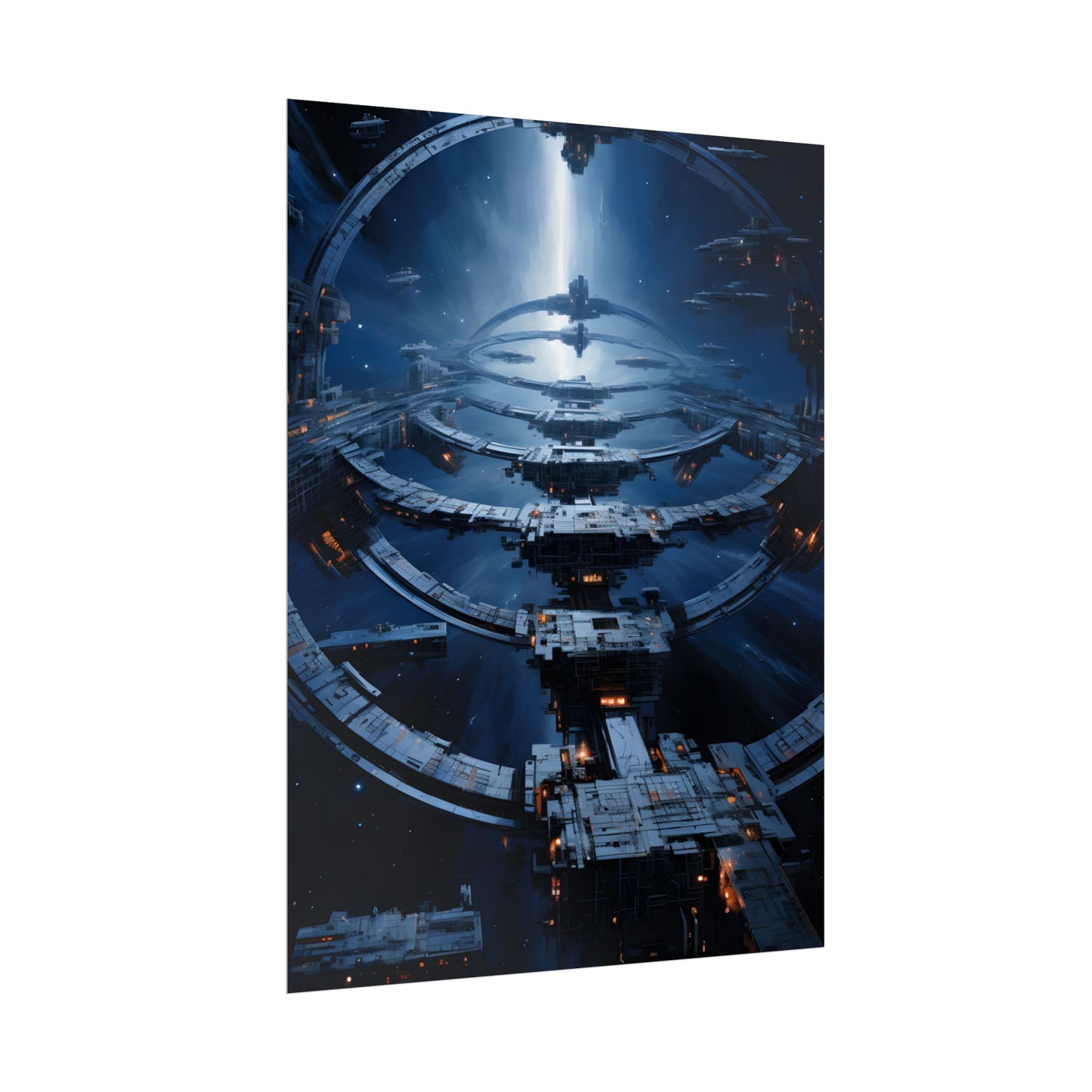 Aetherial Space Station: Massive Orbital Habitat - Poster