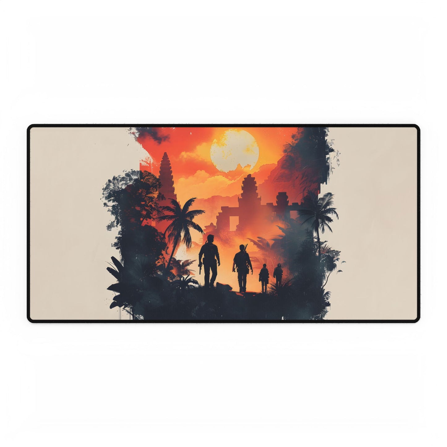 Nathan Drake's Adventure: Minimalist Illustration - Desk Mat