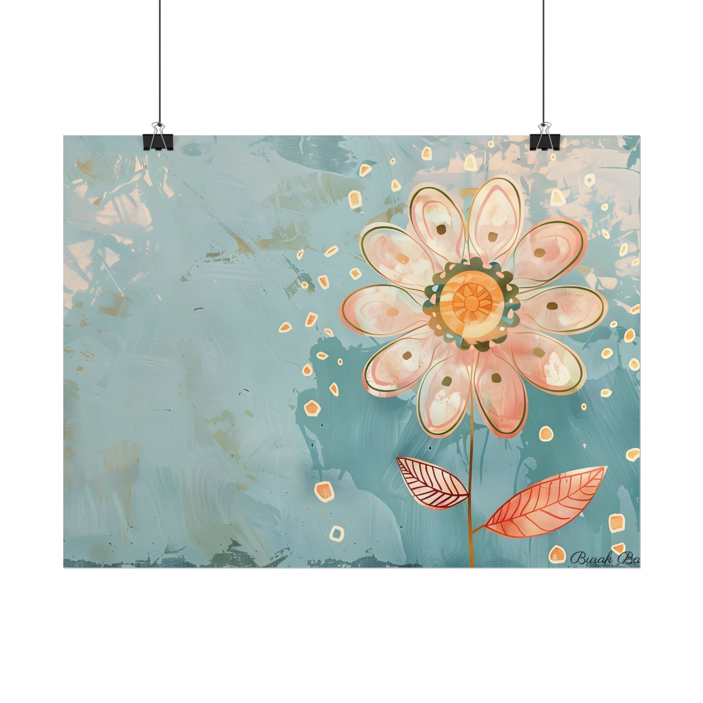 Whimsical Growth Mindset Flower: Blooming Art - Poster