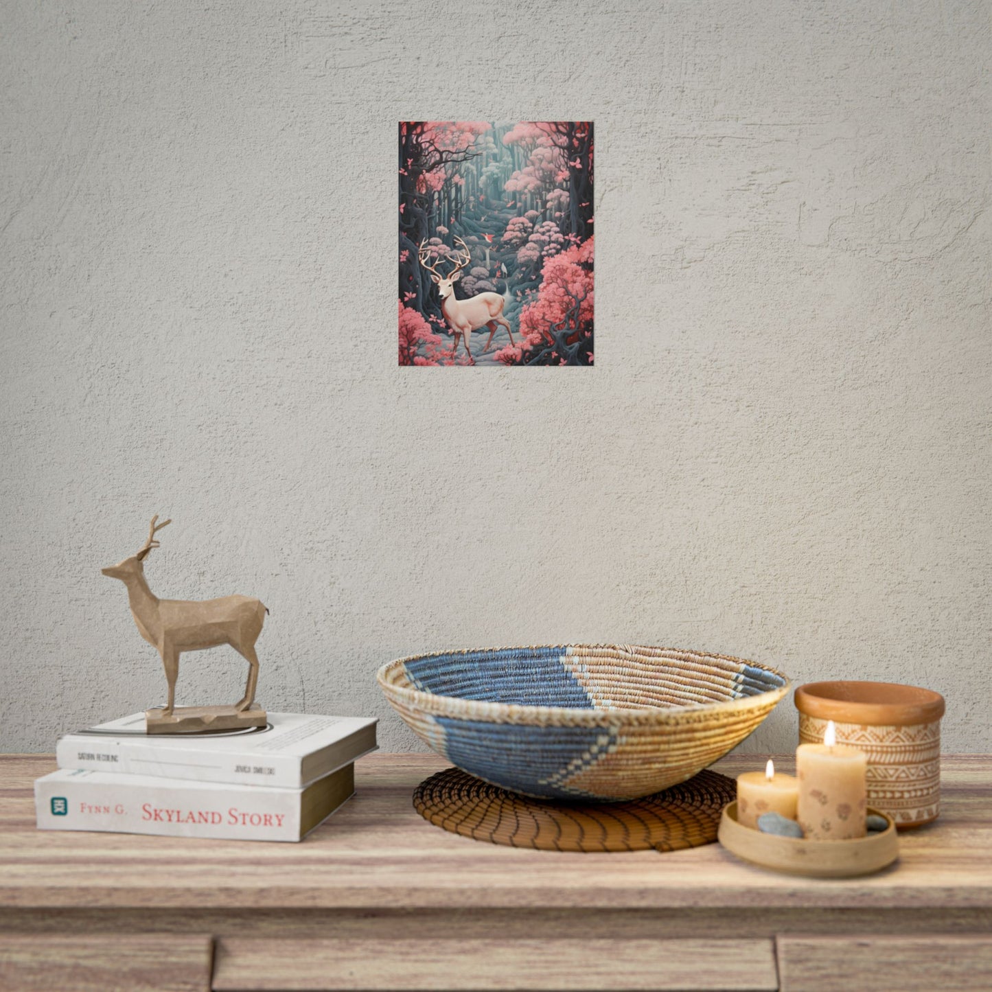 Whimsical Woodland Haven: Six Friends' Enchanted Forest - Poster