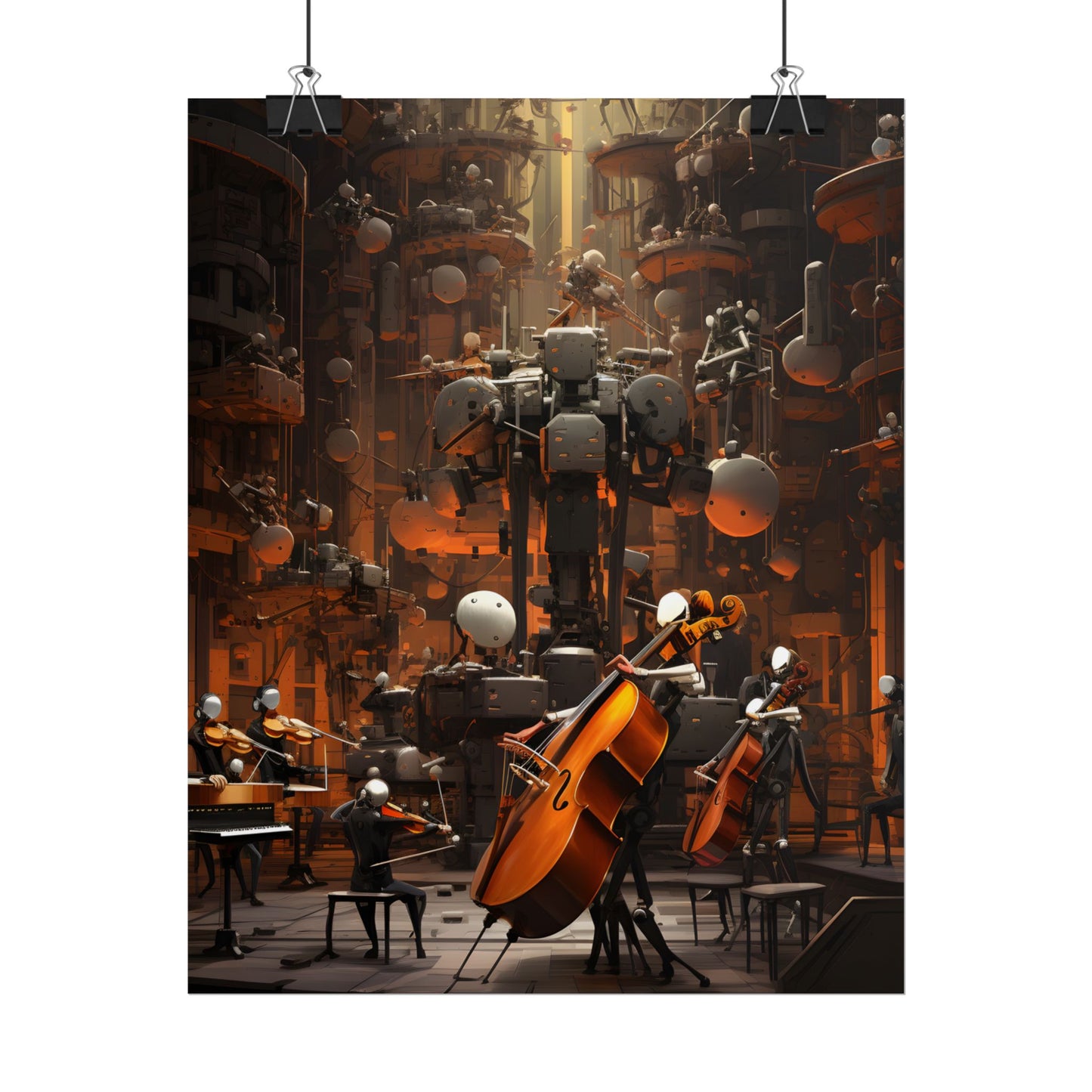 6 Sentient Robot Musicians: A Symphony of Artistic Expression - Poster