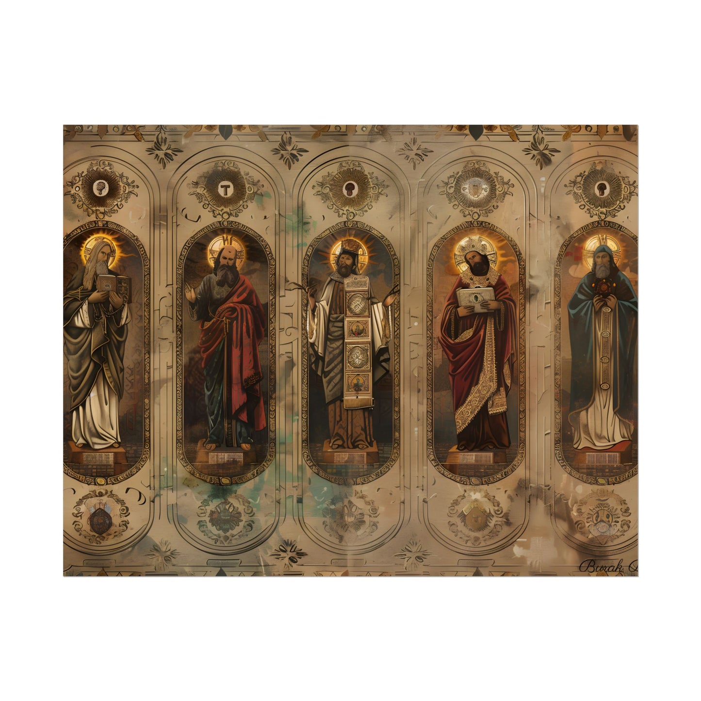 Vintage Biblical Art: Traditional Wisdom Poster - Poster