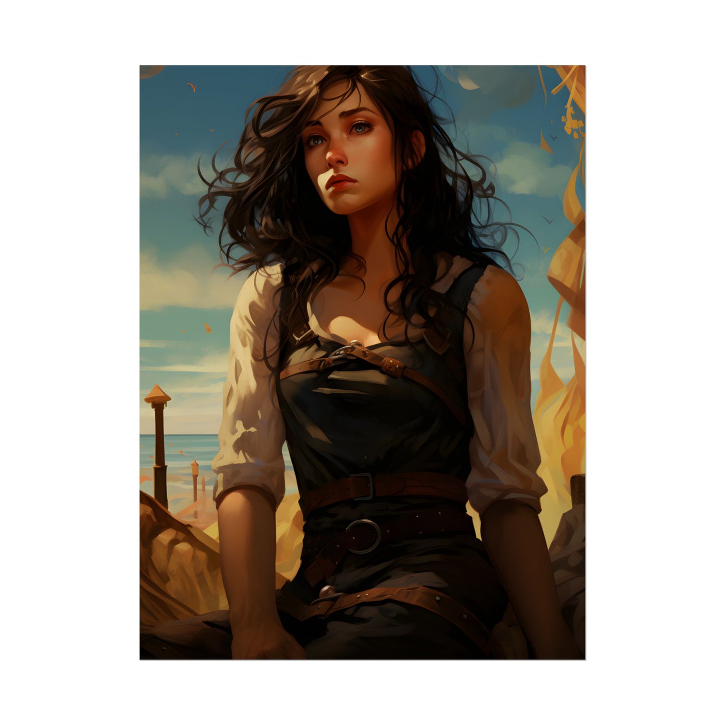 Casual Outdoor Moment: Person in Natural Setting - Poster